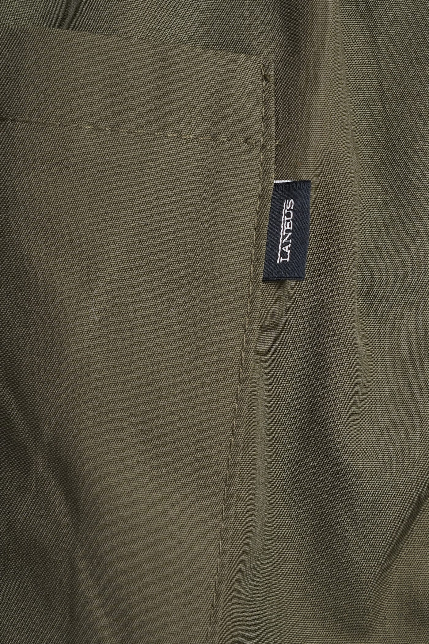 Shop Laneus Shorts In Green Cotton In Verde