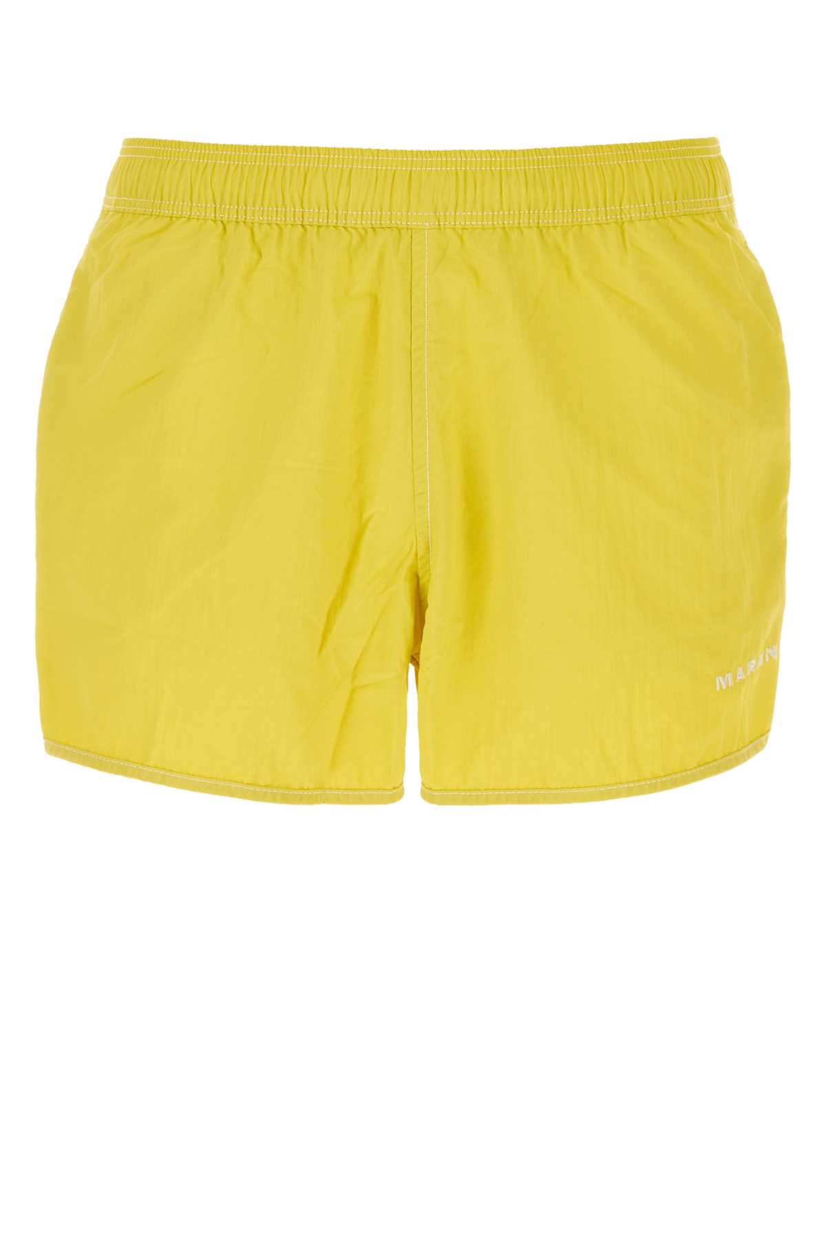 Yellow Nylon Vicente Swimming Shorts