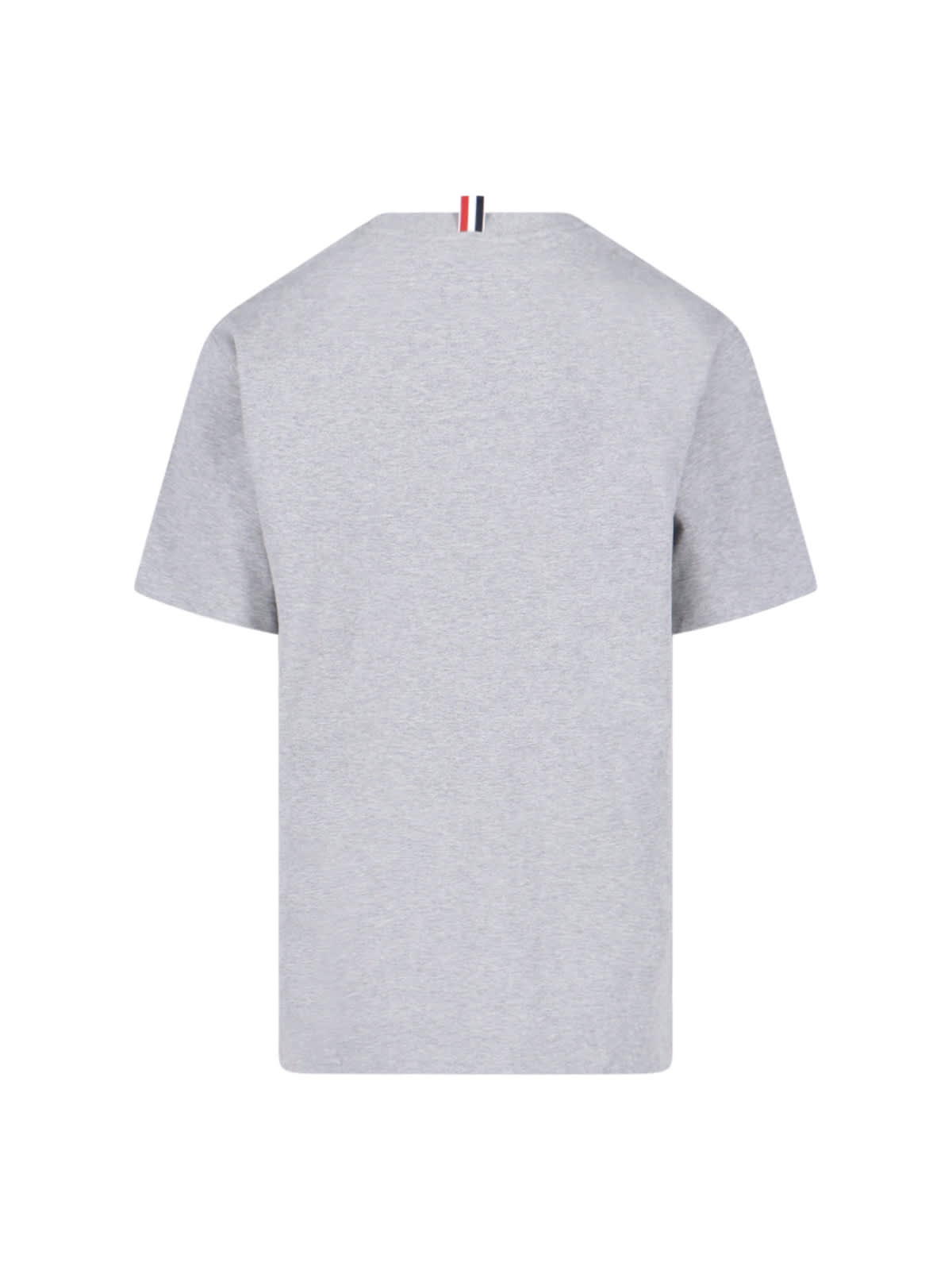 Shop Thom Browne Logo T-shirt In Lt Grey