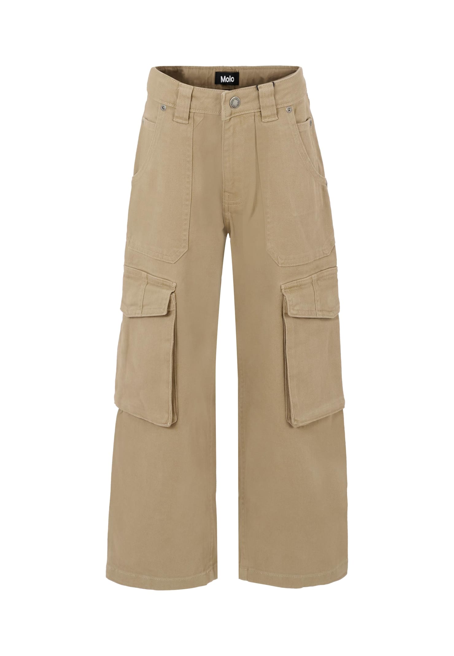 Molo Beige Five-pocket Trousers In Brown