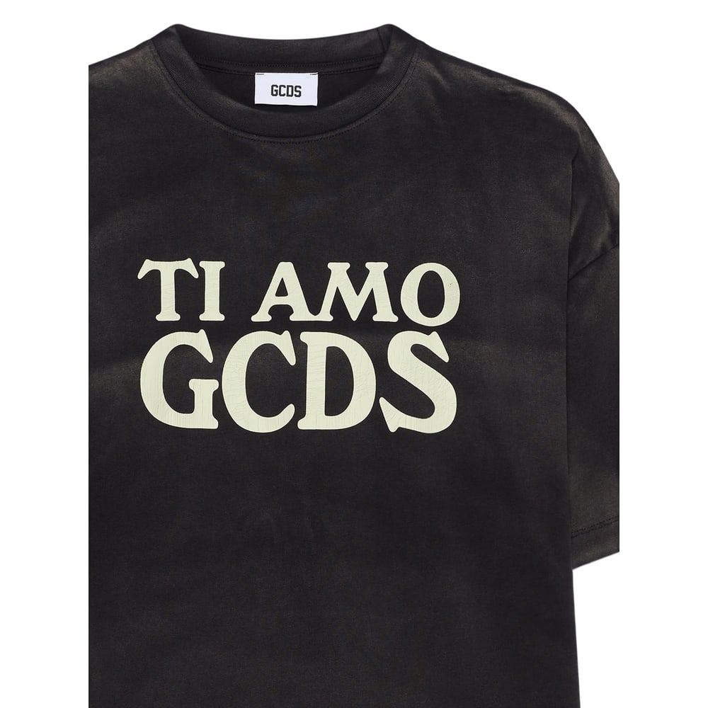 Gcds Printed T-shirt In Black