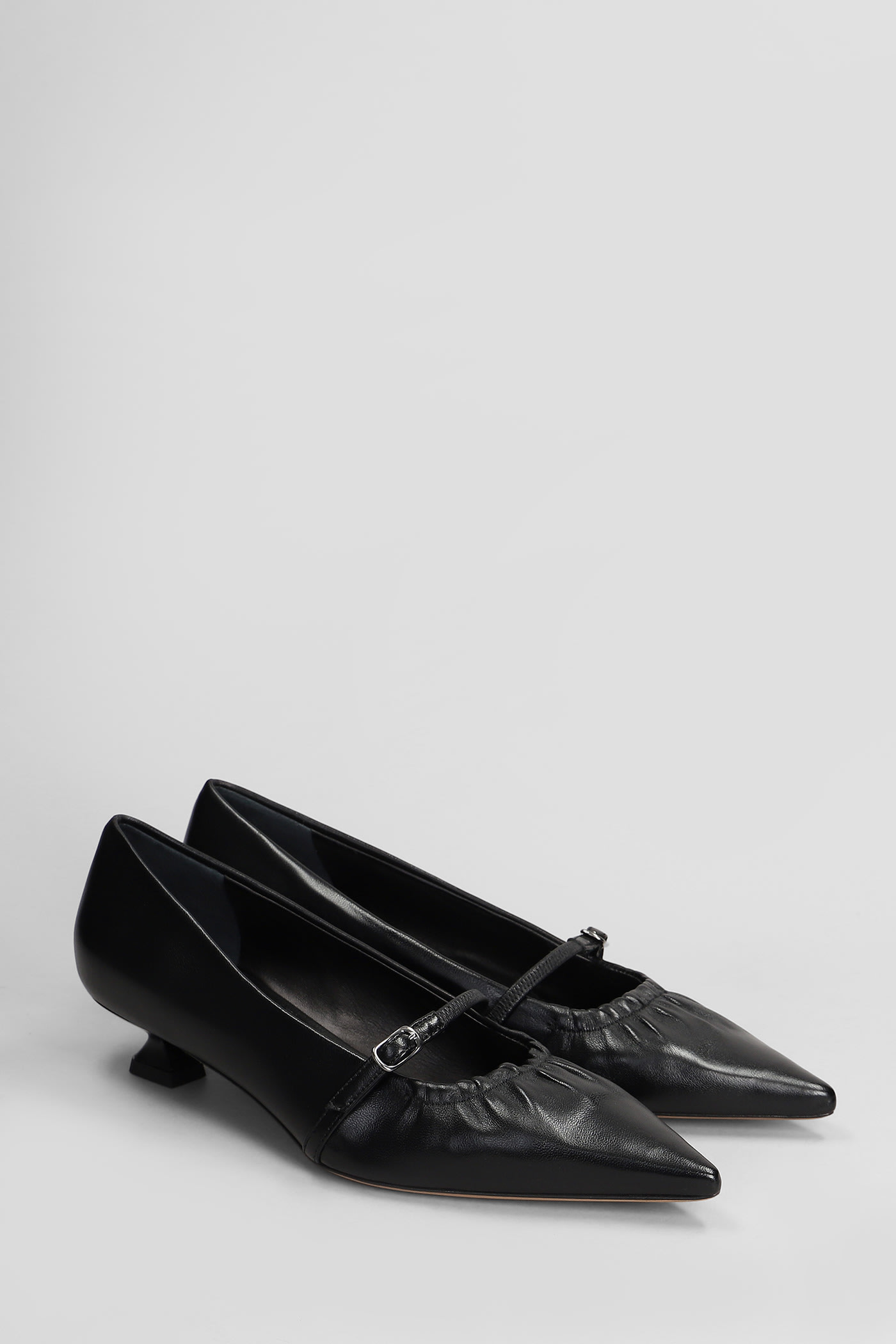 Shop The Seller Pumps In Black Leather