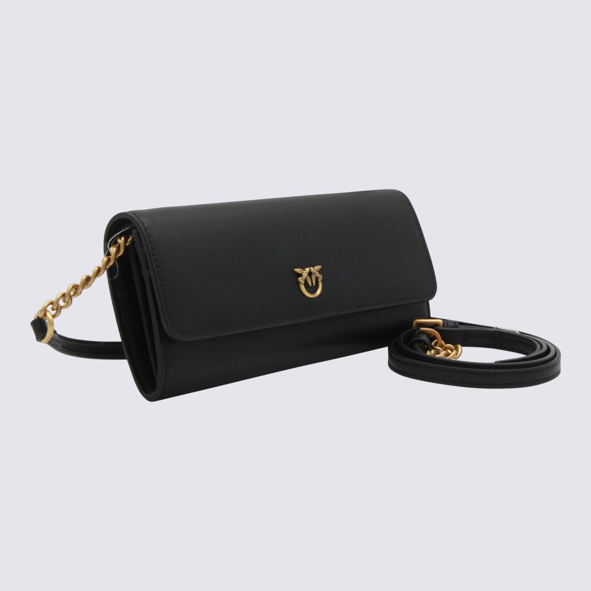 Black Leather Crossbody Bag