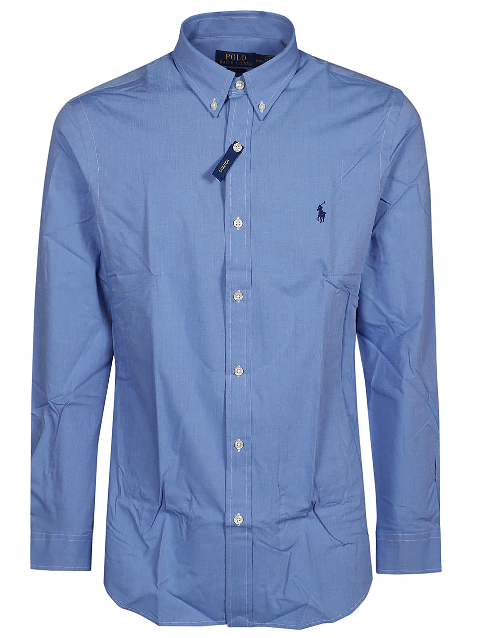 Shop Polo Ralph Lauren Long Sleeve Sport Shirt In Blue