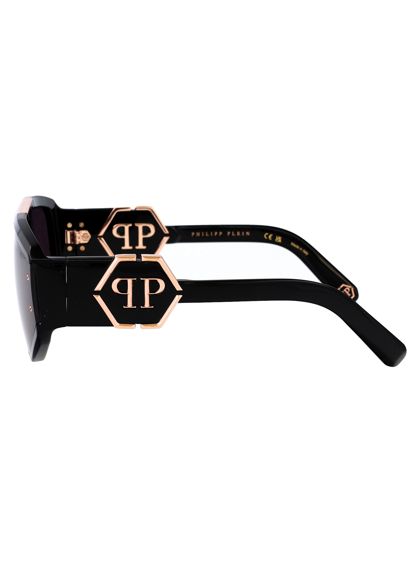Philipp Plein Spp093m Sunglasses In 0700 Black