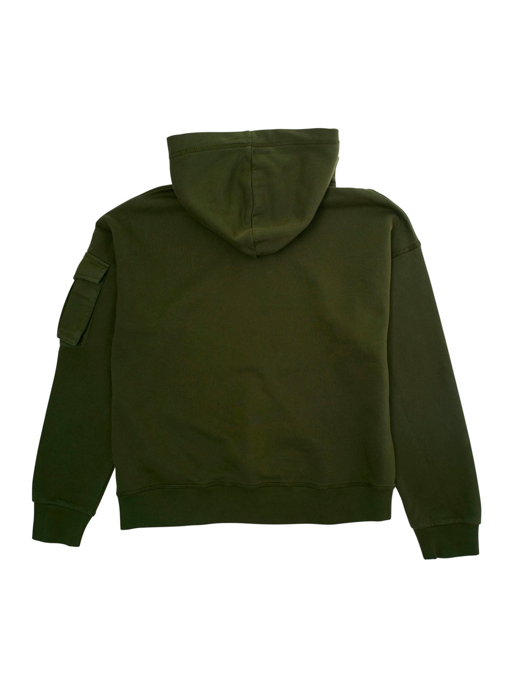 Dsquared2 Green Hoodie With Logo Detail On The Front In Cotton Boy In Green