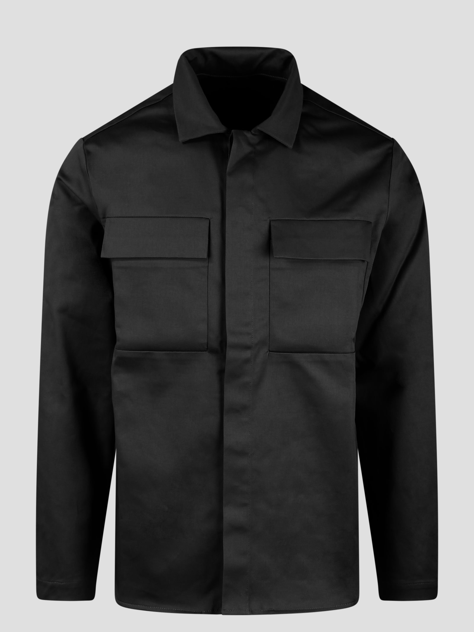 Shop Nine In The Morning Frud Raw Shirt In Black