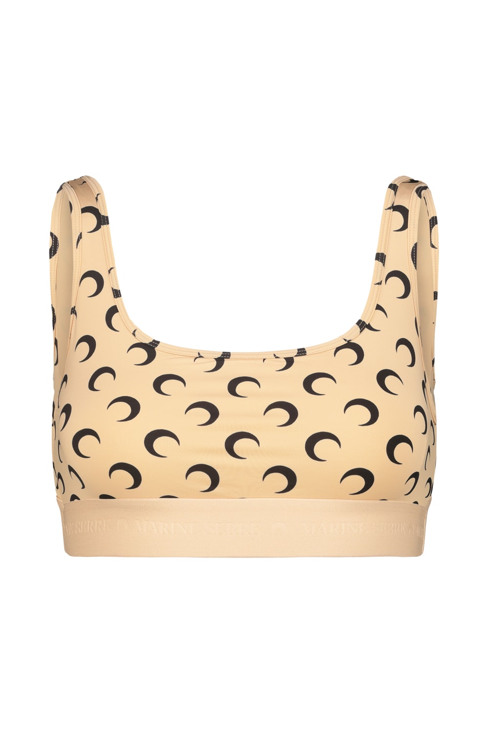Marine Serre Regenerated Jersey Sport Bra Clothing In Neutral