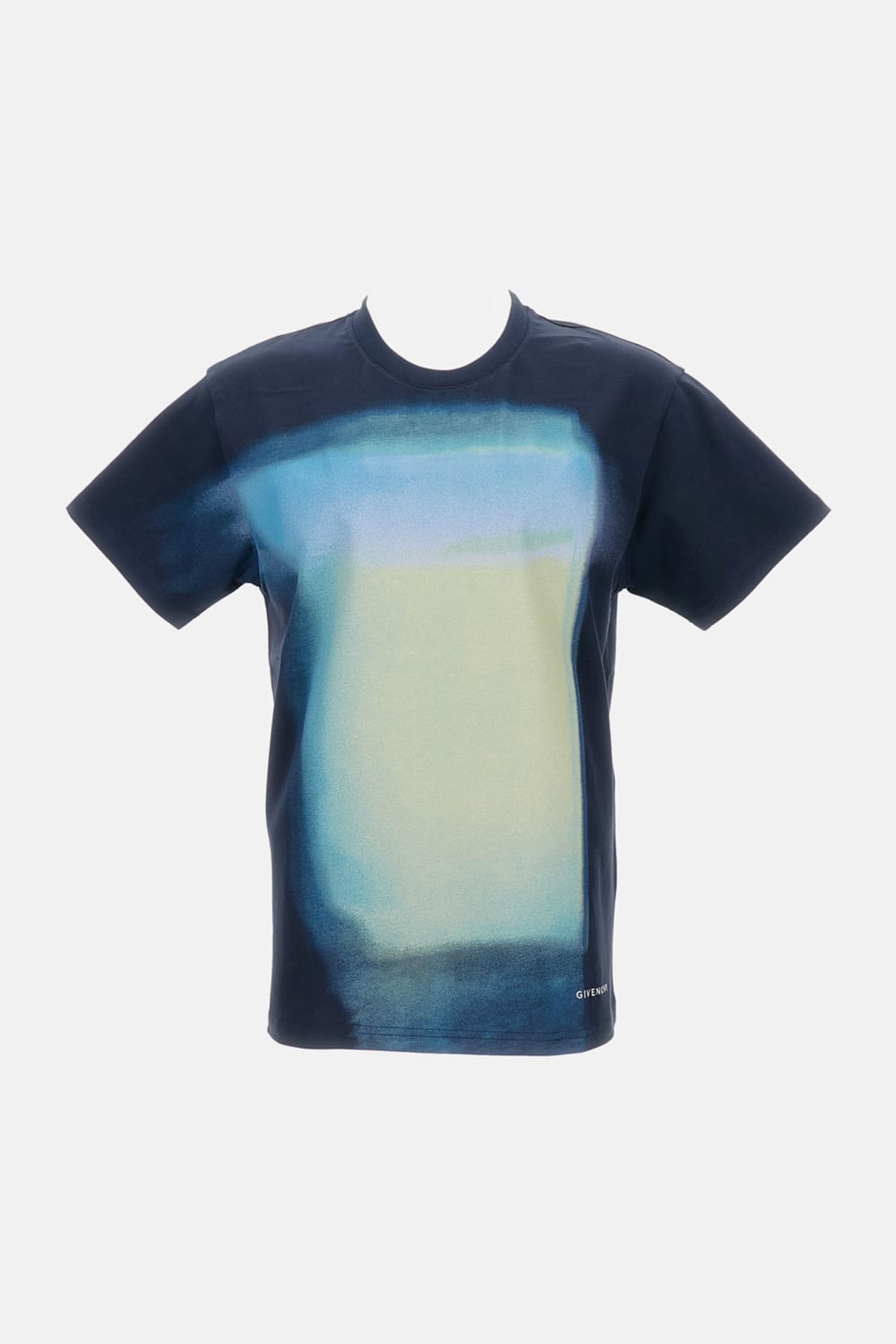 Givenchy Cotton T-shirt With Print In Blue