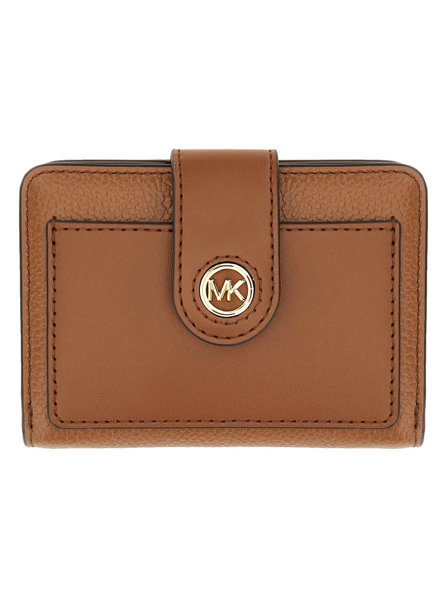 MICHAEL MICHAEL KORS COMPACT WALLET WITH LOGO