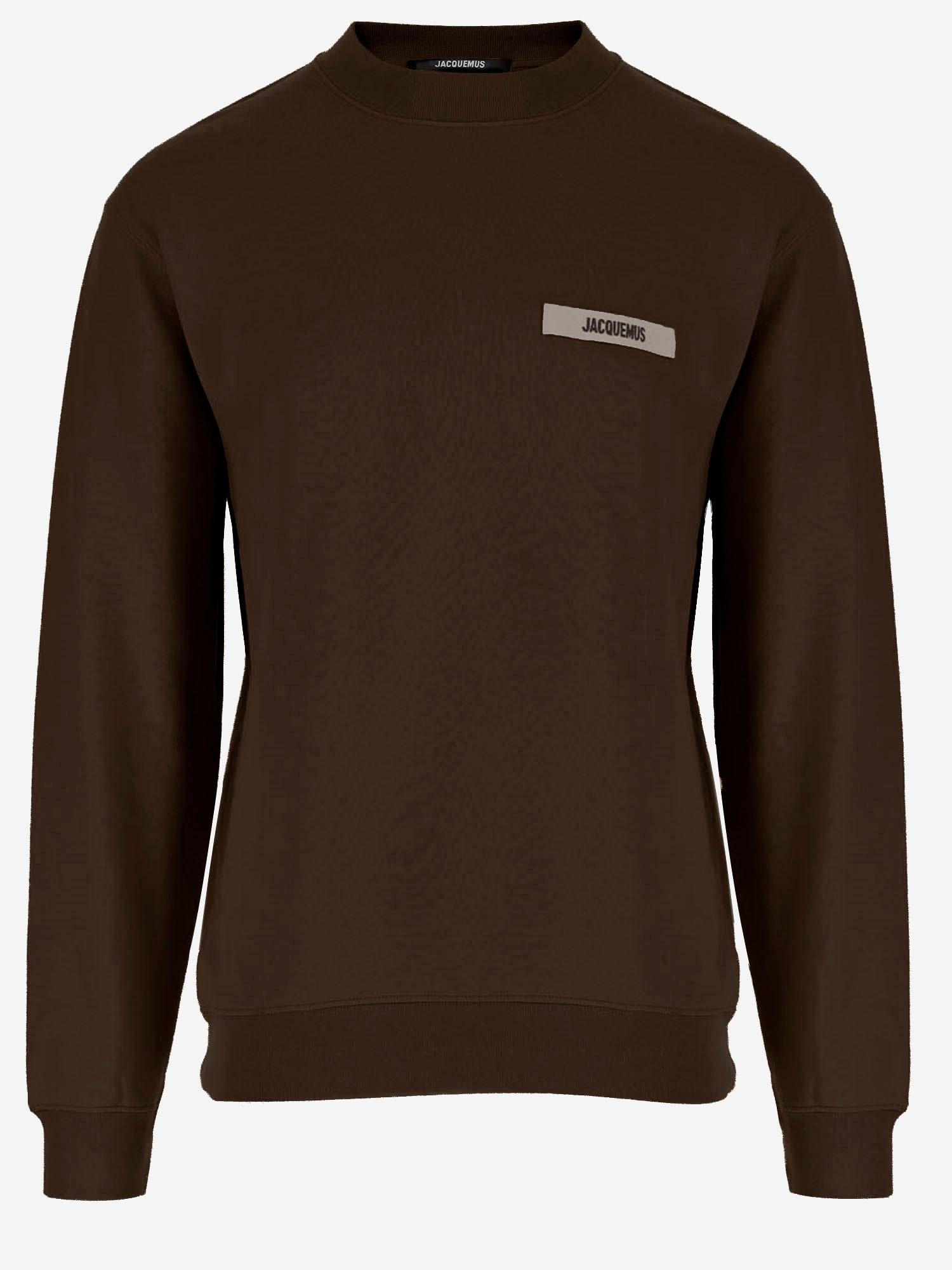 Jacquemus Sweatshirt Le Sweatshirt Grosgrain In Brown