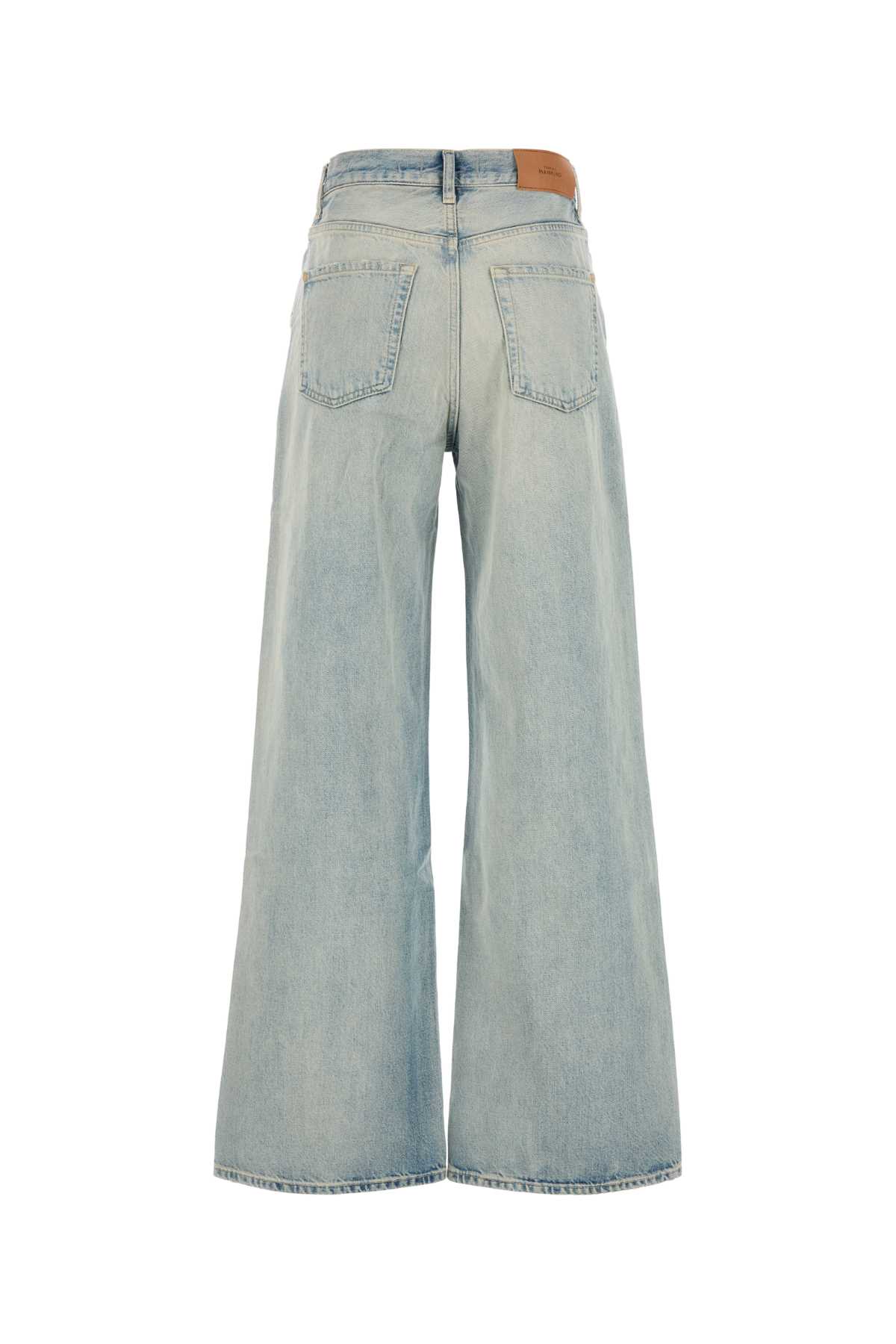 7 For All Mankind Wide-leg Distressed Denim Jeans With Belt Loops In Lightblue