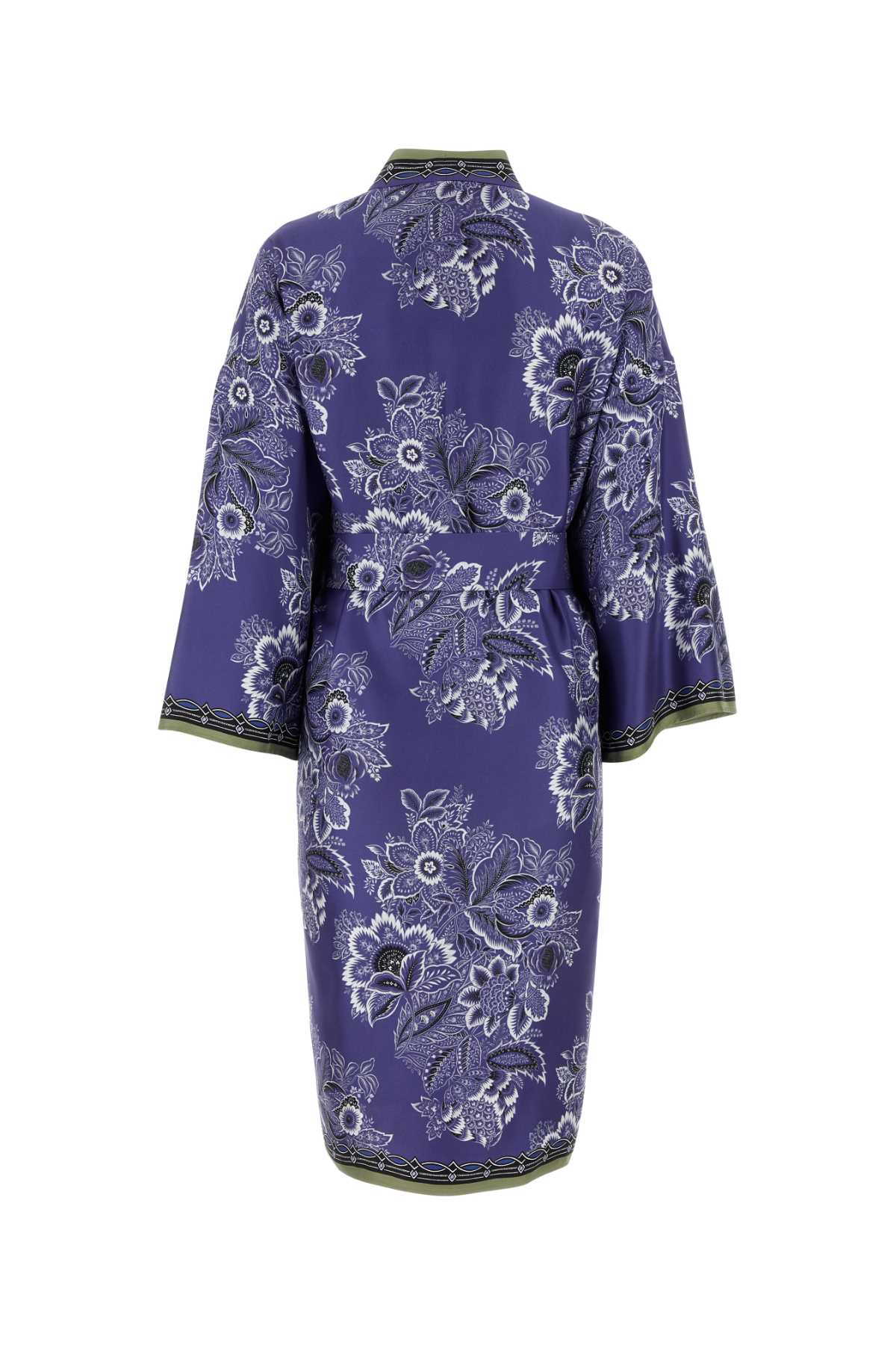 Shop Etro Printed Twill Kimono In X0883