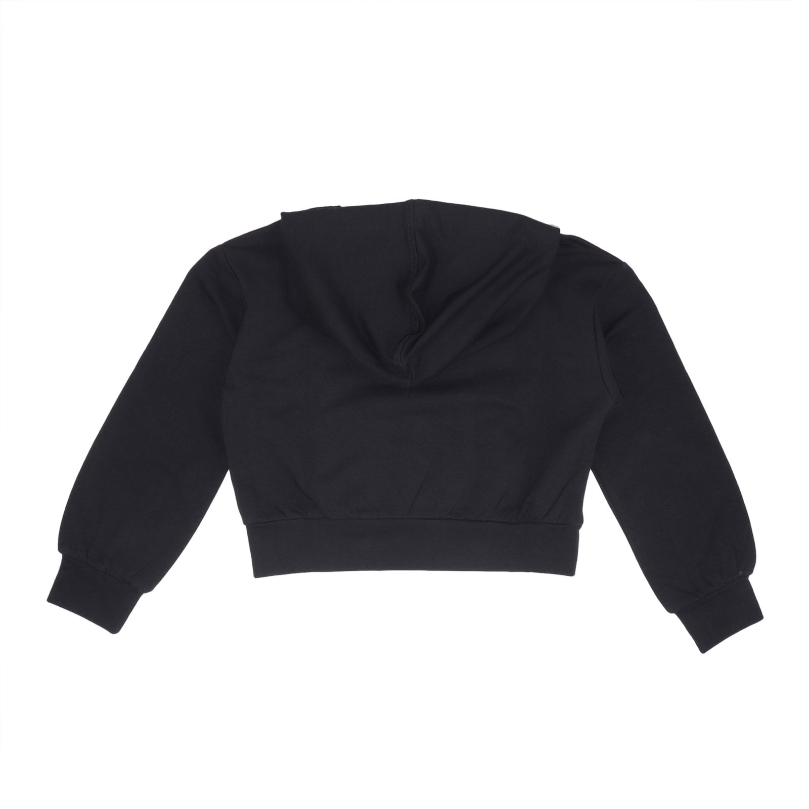 Shop Liu •jo Cotton Sweatshirt In Black