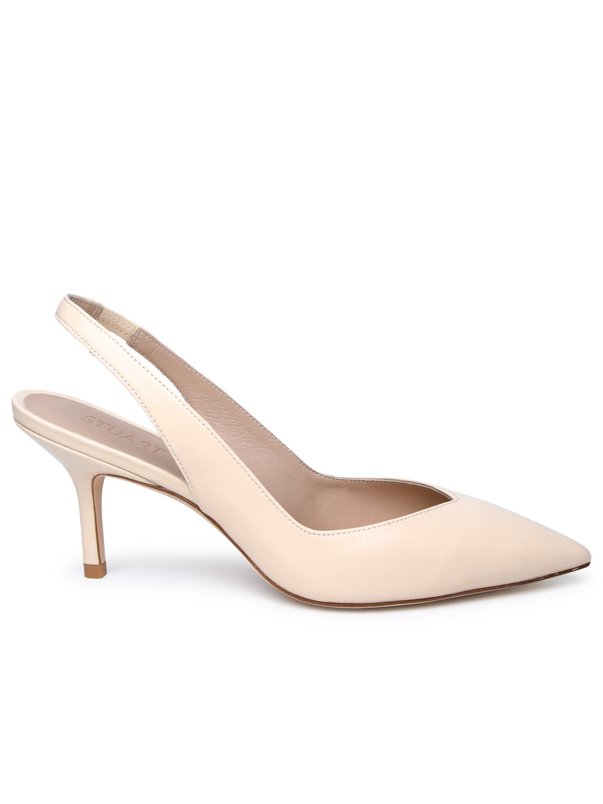 Shop Stuart Weitzman Ivory Leather Sandals In Cream