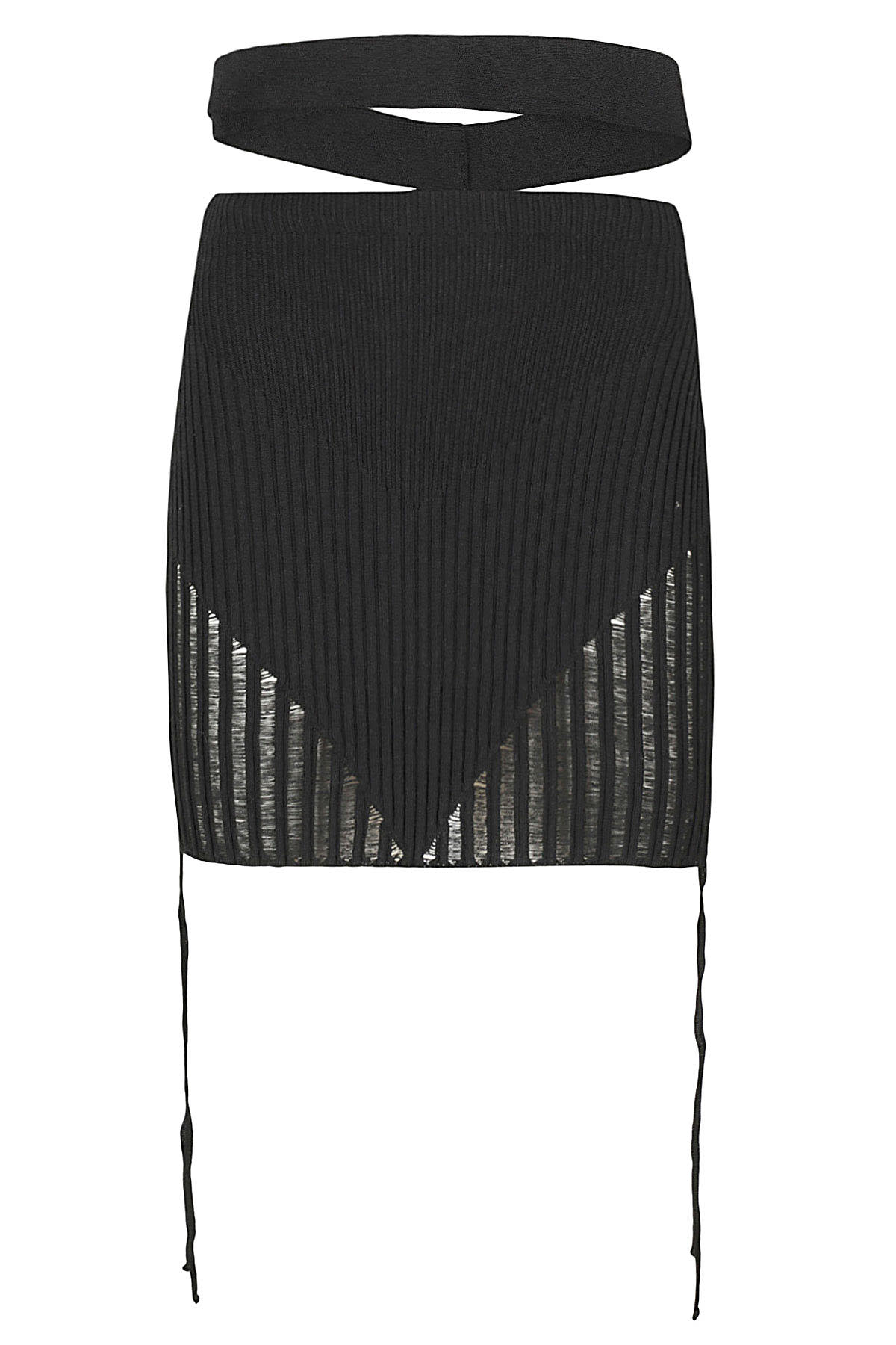 ANDREADAMO ANDREĀDAMO Ribbed Knit Mini Skirt
