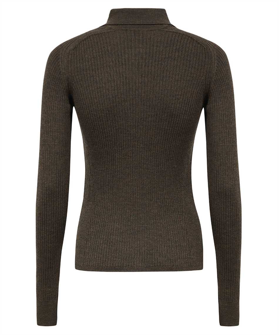 Bally Knitted Wool Polo Shirt In Khaki