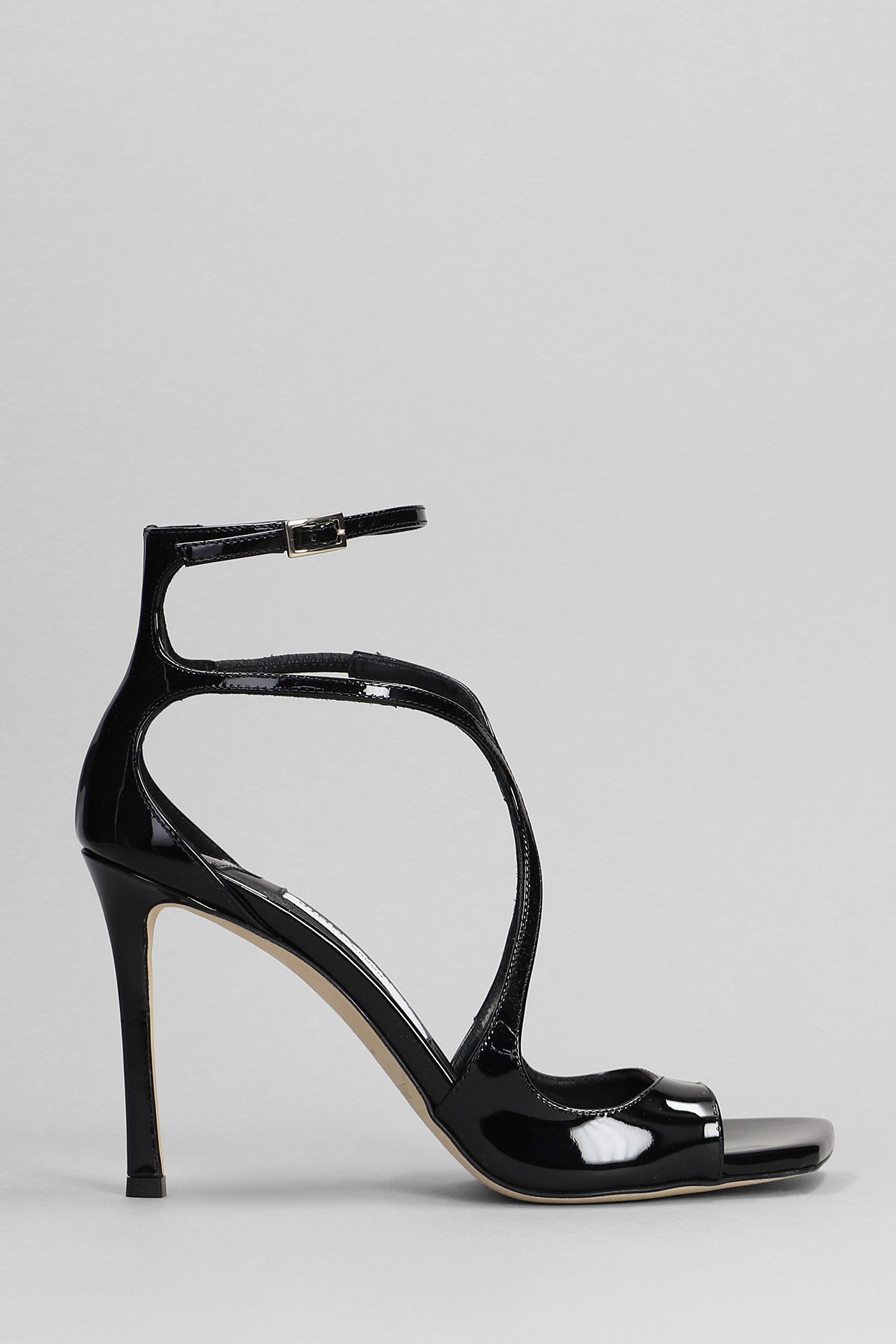 Azia 95 Sandals In Black Patent Leather