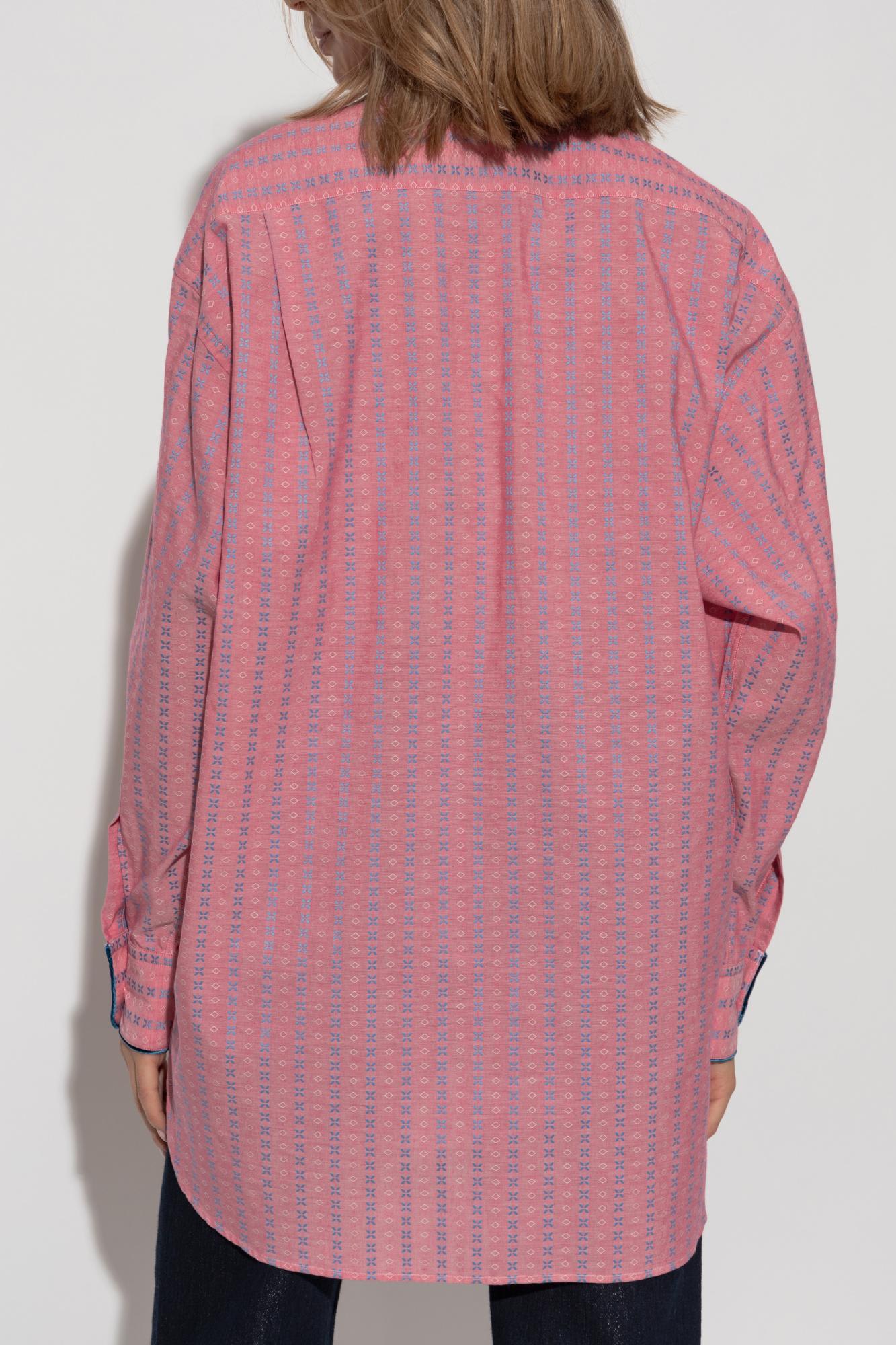 Shop Etro Patterned Shirt In Pink