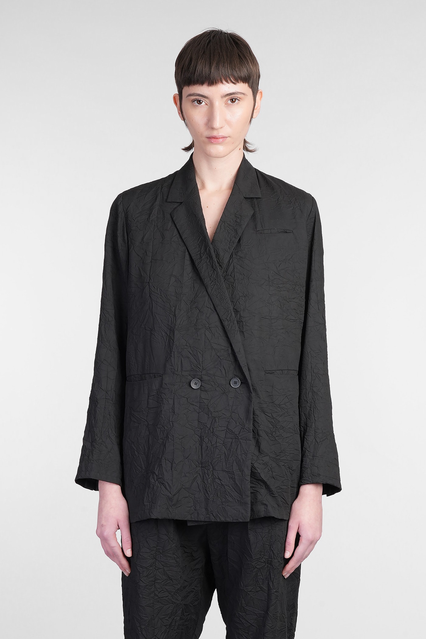 Jam Blazer In Black Cotton