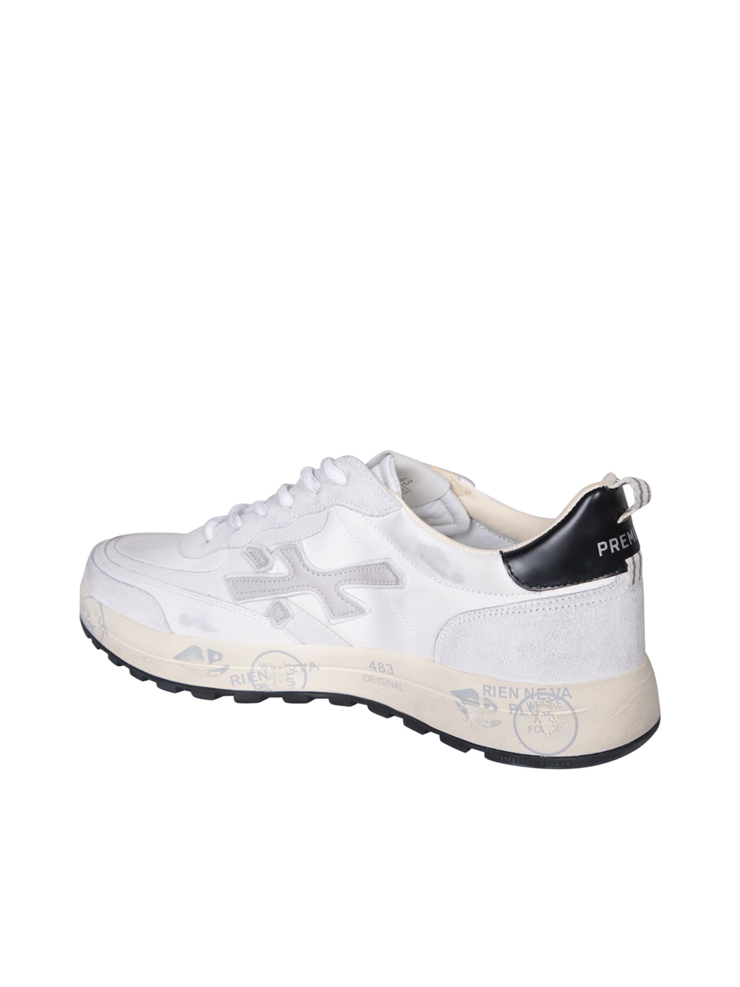 Shop Premiata Nous White Sneakers