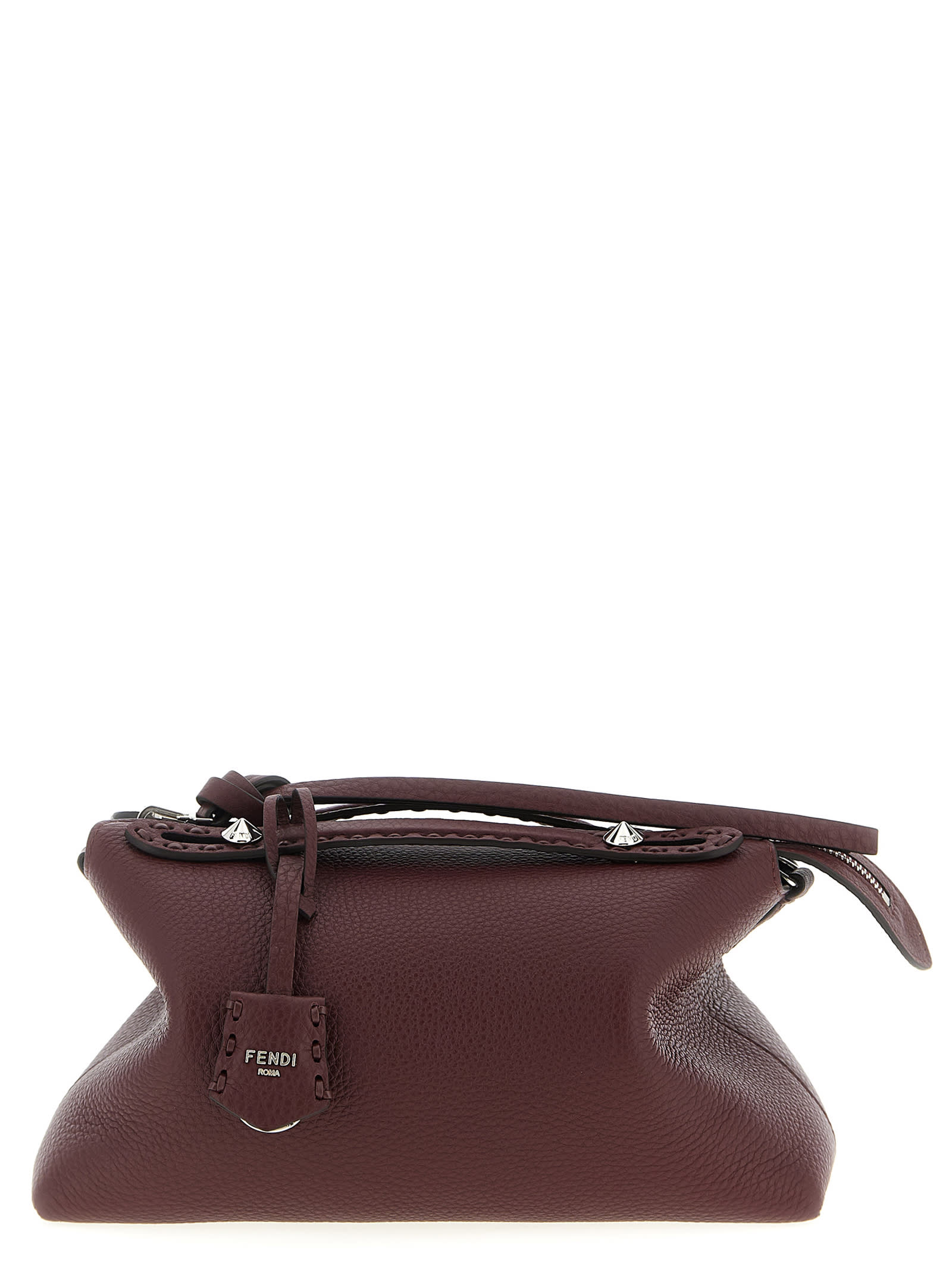 Fendi By The Way Selleria Medium Handbag In Burgundy