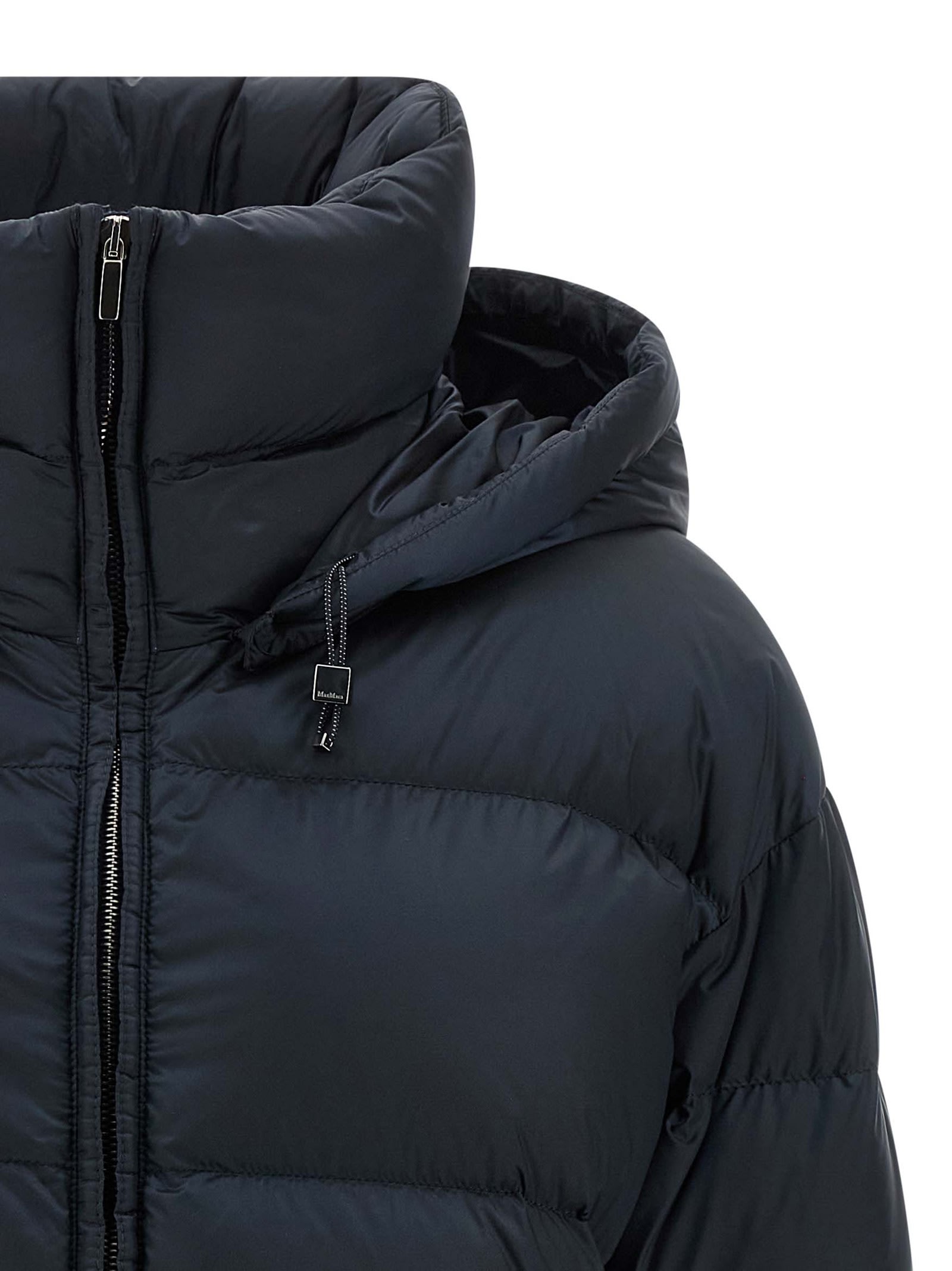 Max Mara The Cube Trebi Down Jacket In Blue