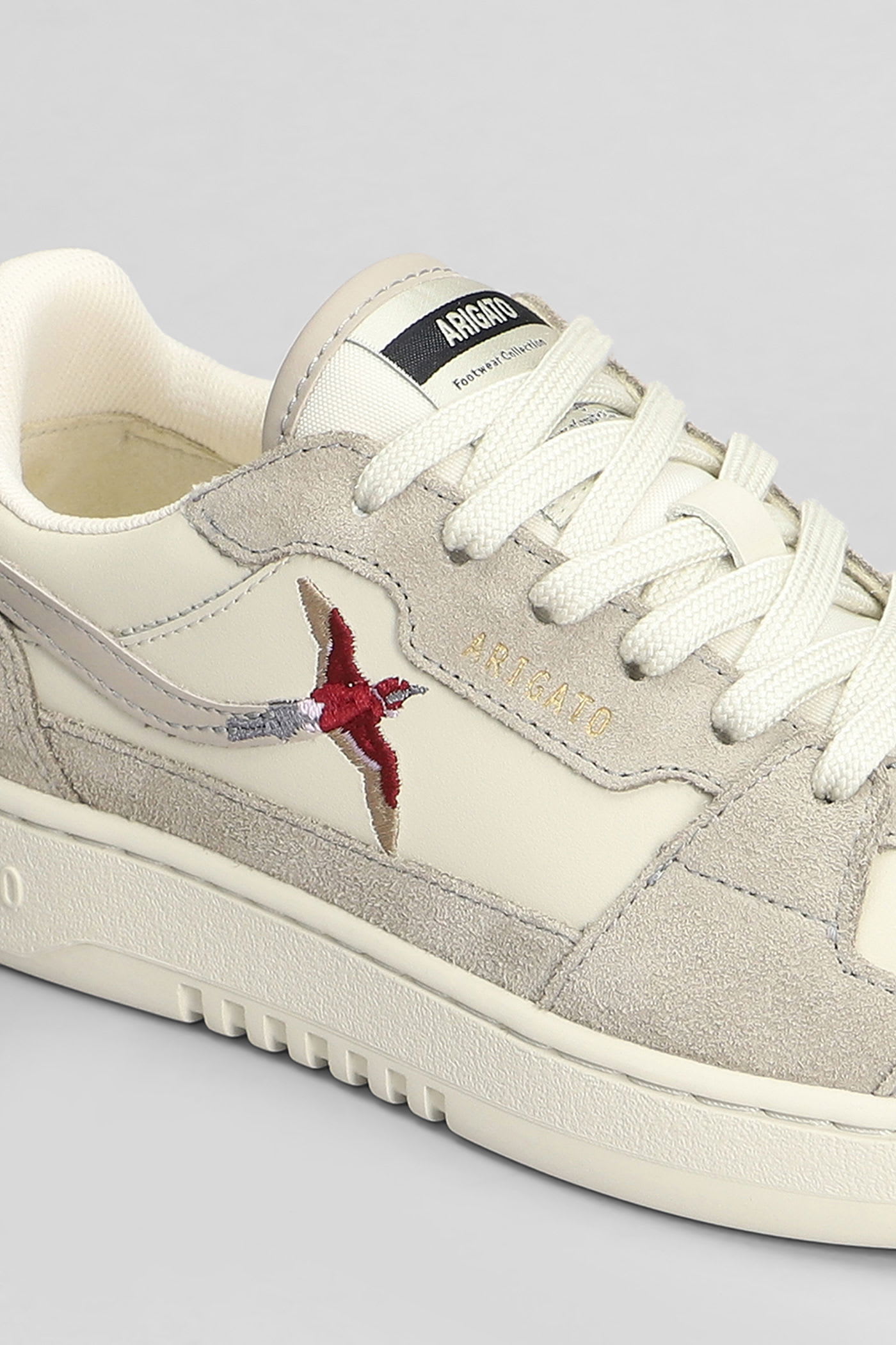 Axel Arigato Dice Lo Bee Bird Sneakers In Beige Suede And Leather