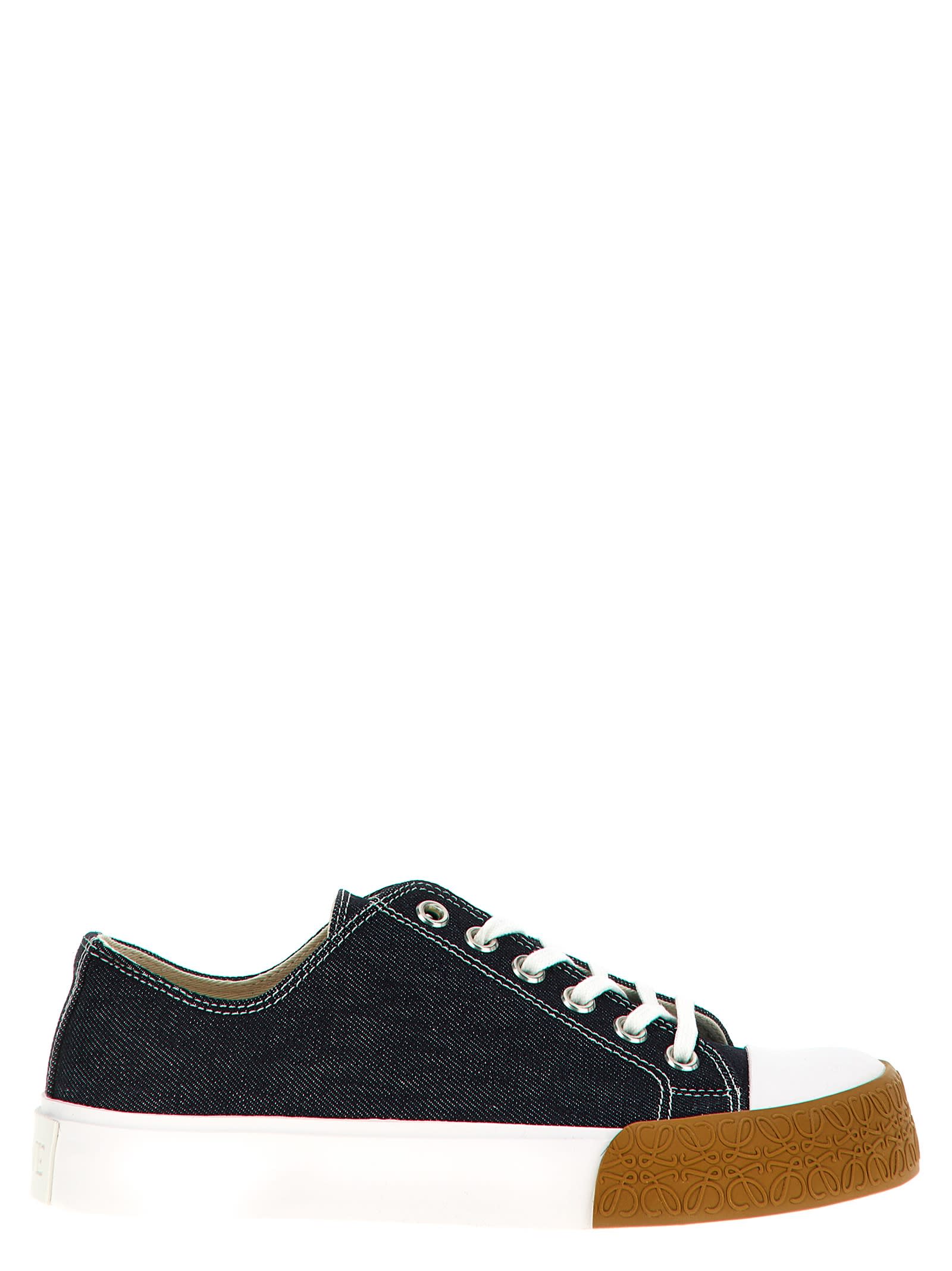 Shop Loewe Bloc Sneakers In Blue