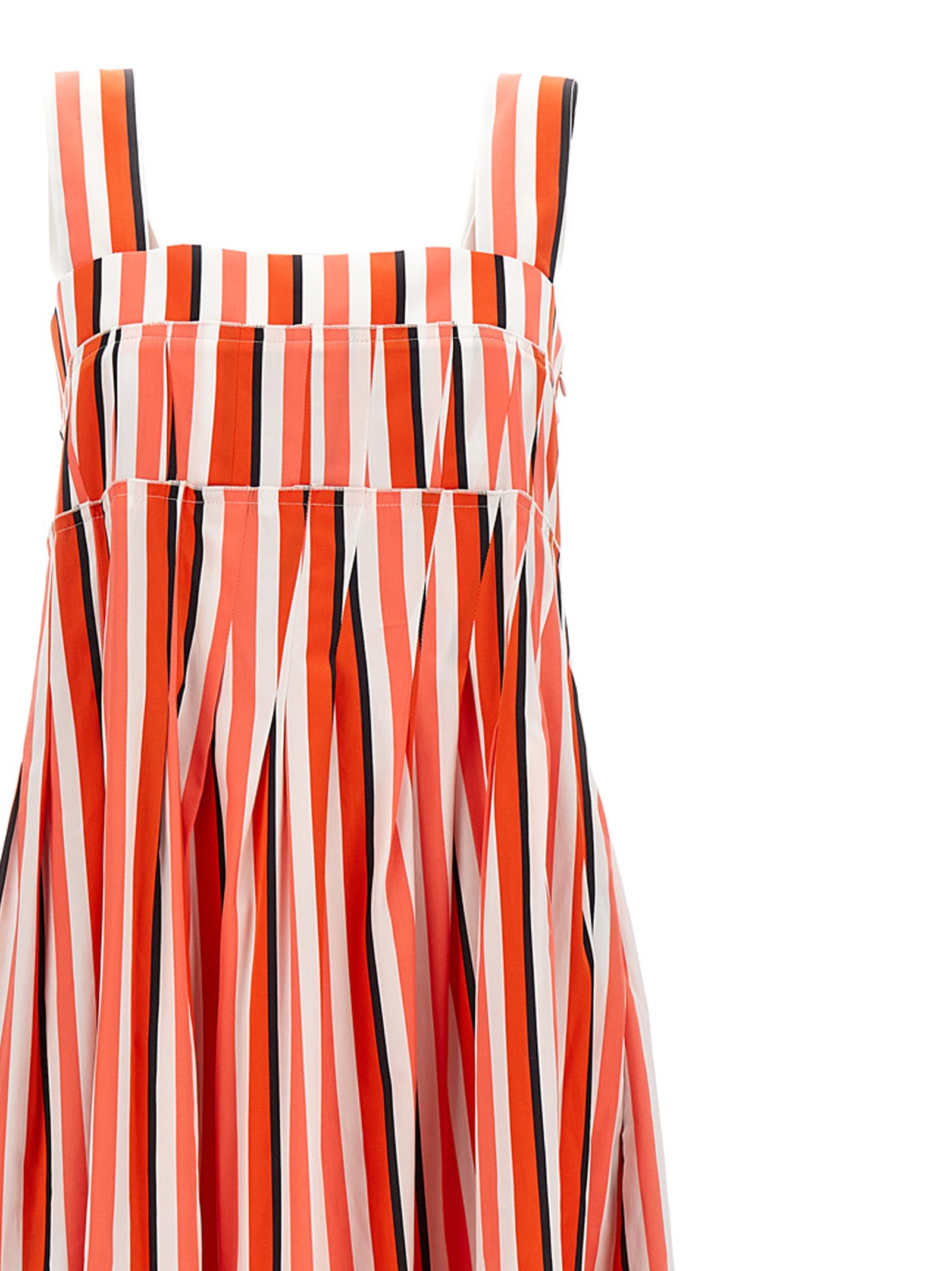 Shop Plan C Striped Dress In Multicolor
