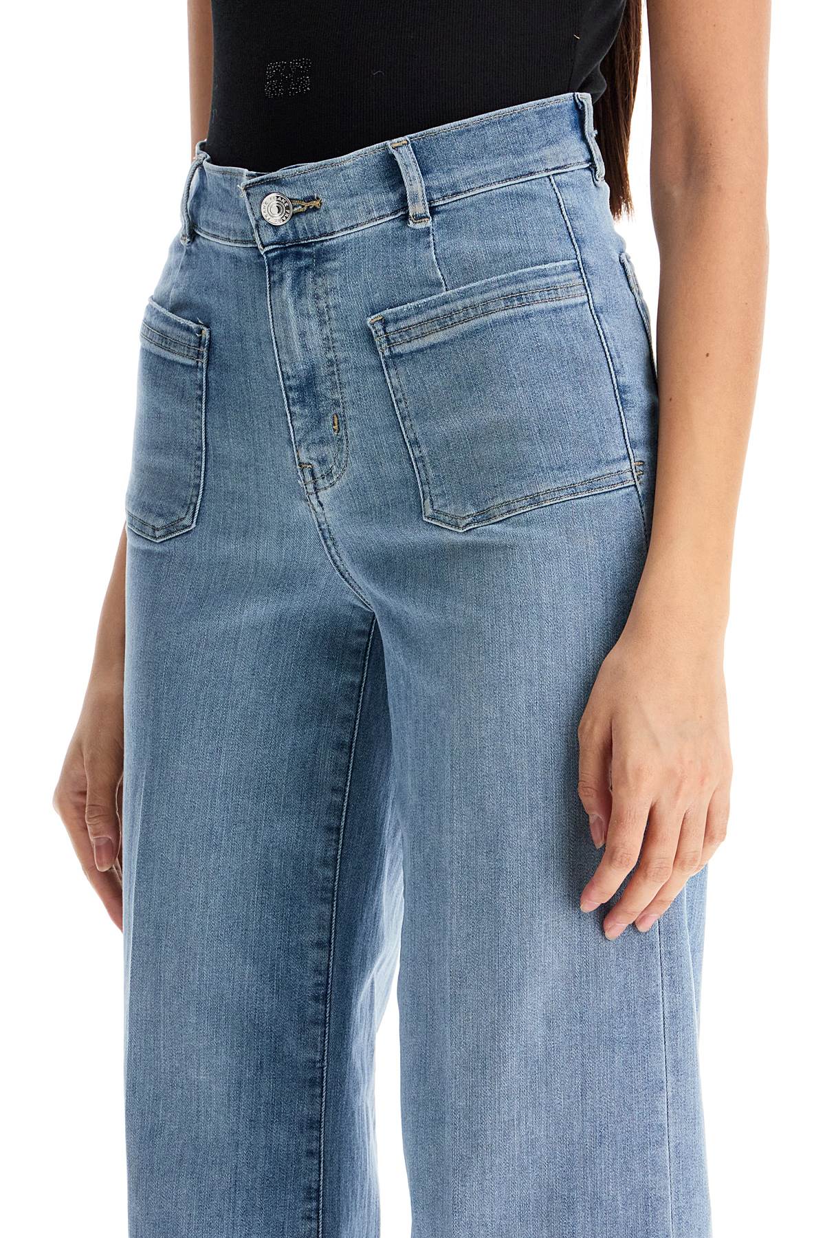 Frame Le Pixie Slim Palazzo Jean In Blue