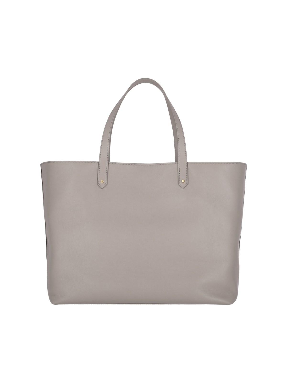 Shop Golden Goose Logo Tote Bag In Taupe