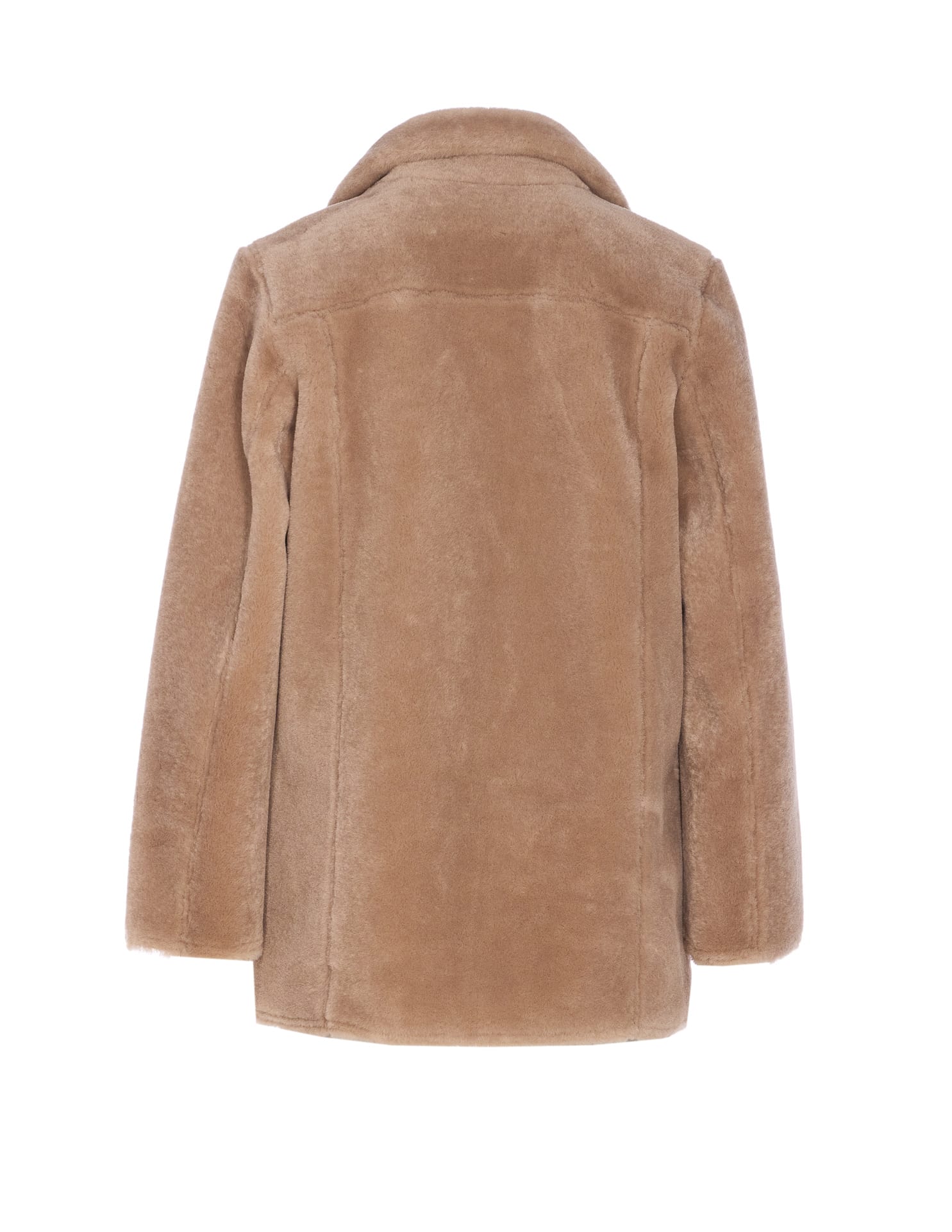 Urbancode Reversible Faux Fur Jacket In Brown