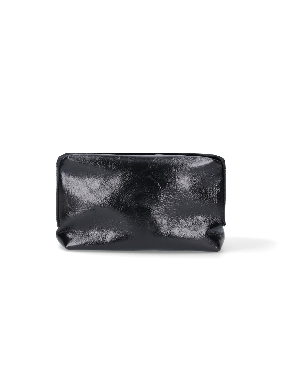 Uma Wang Logo Shoulder Bag In Black