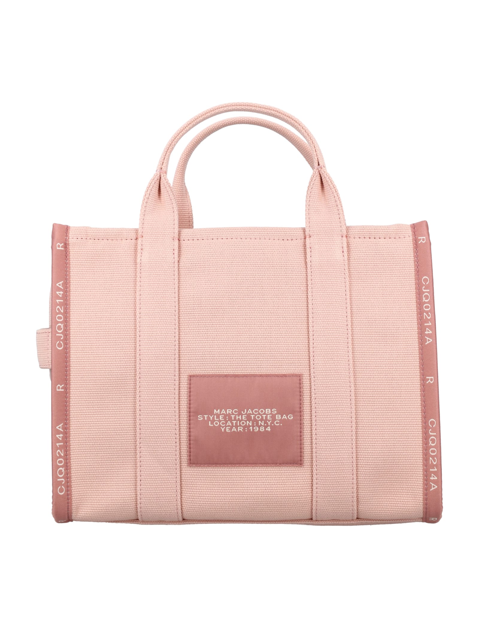 Shop Marc Jacobs The Jacquard Medium Tote Bag In Rose