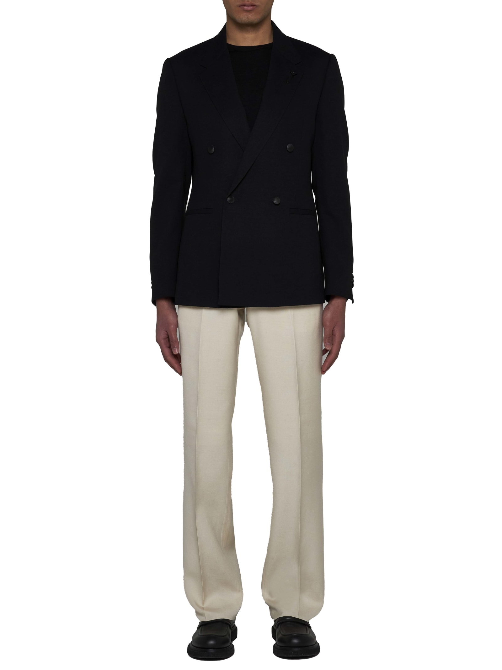 Shop Lardini Blazer In Nero