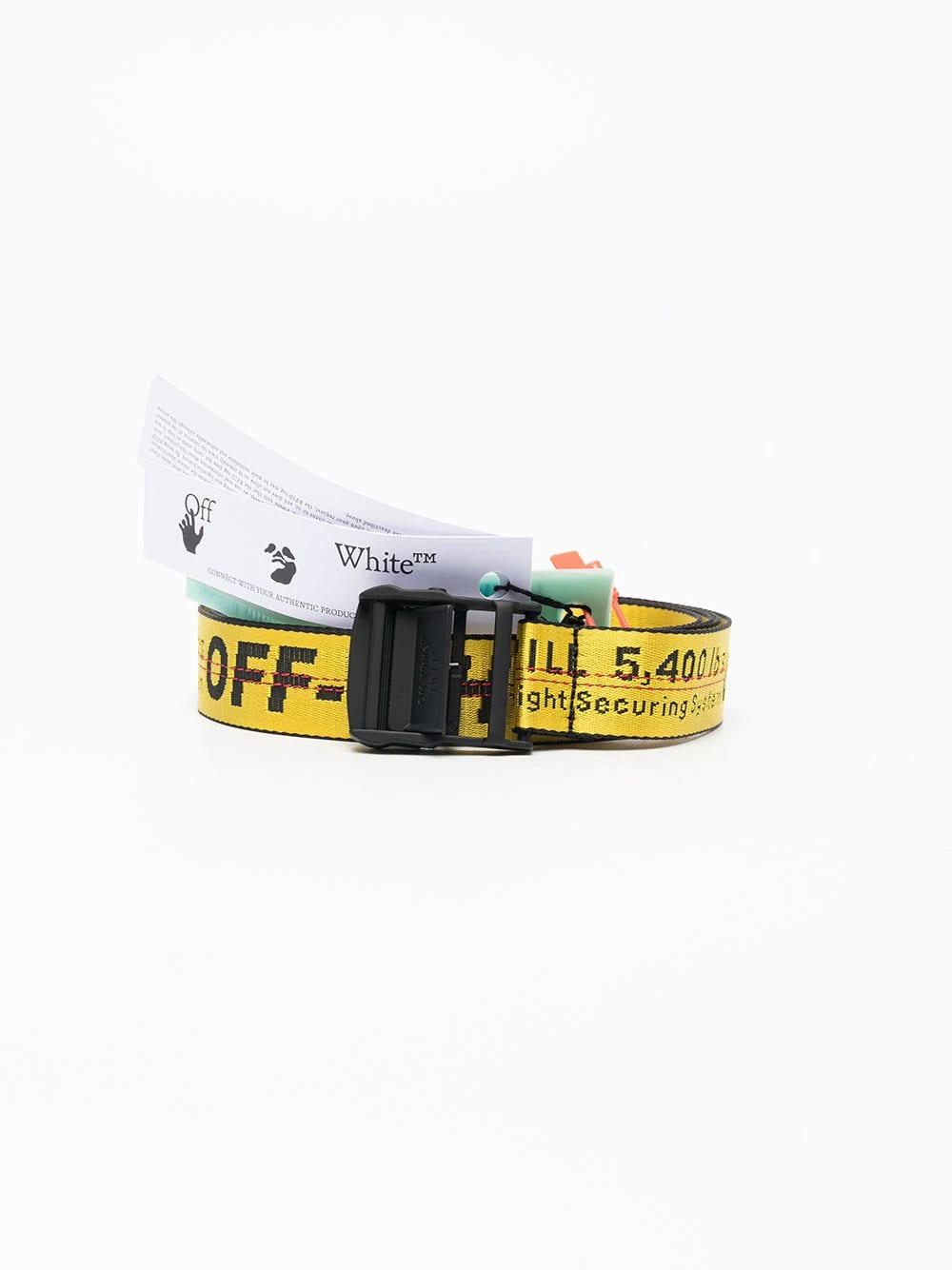 Off-White Man Yellow And Black Classic Industrial Belt
