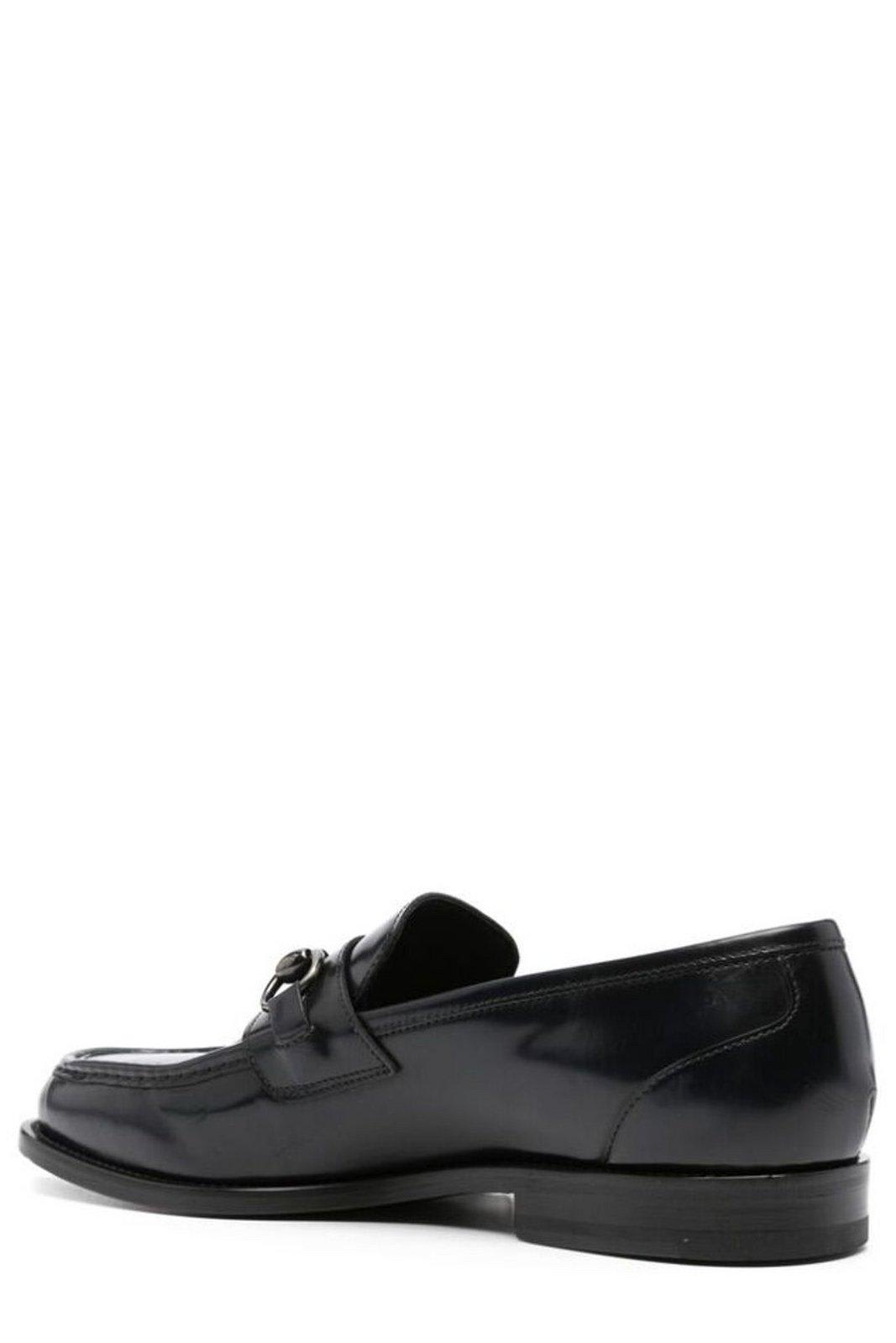 Shop Tagliatore Cabe Hardware-detailed Penny Loafers In Blue
