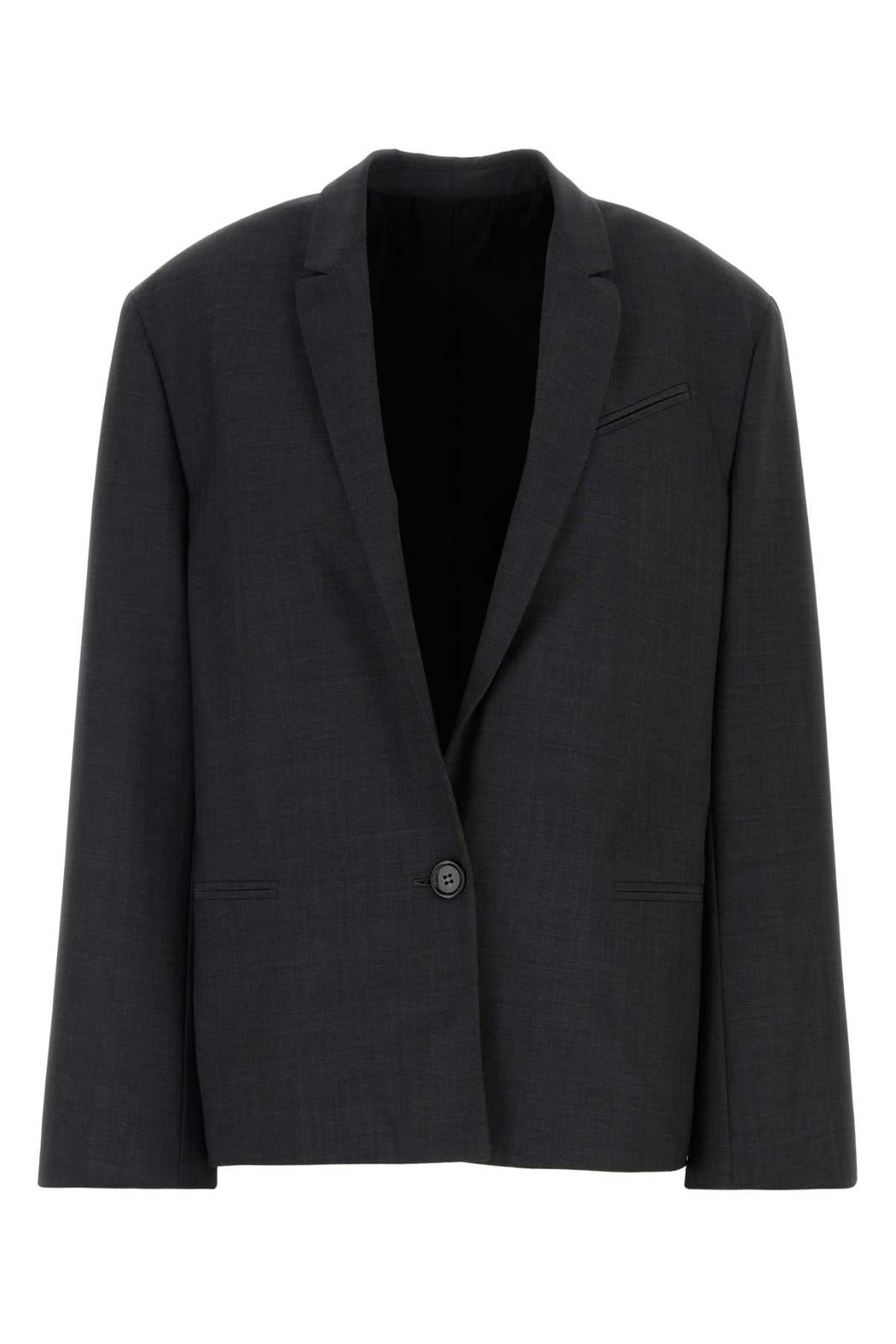 Single-buttoned Plain Blazer