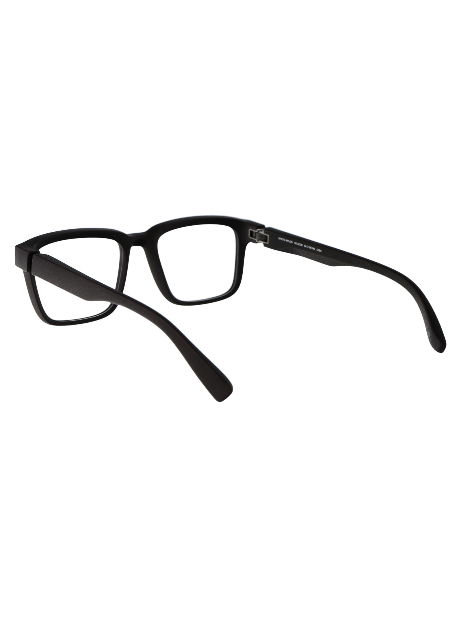 Mykita Helicon Rectangle Frame Glasses In Black