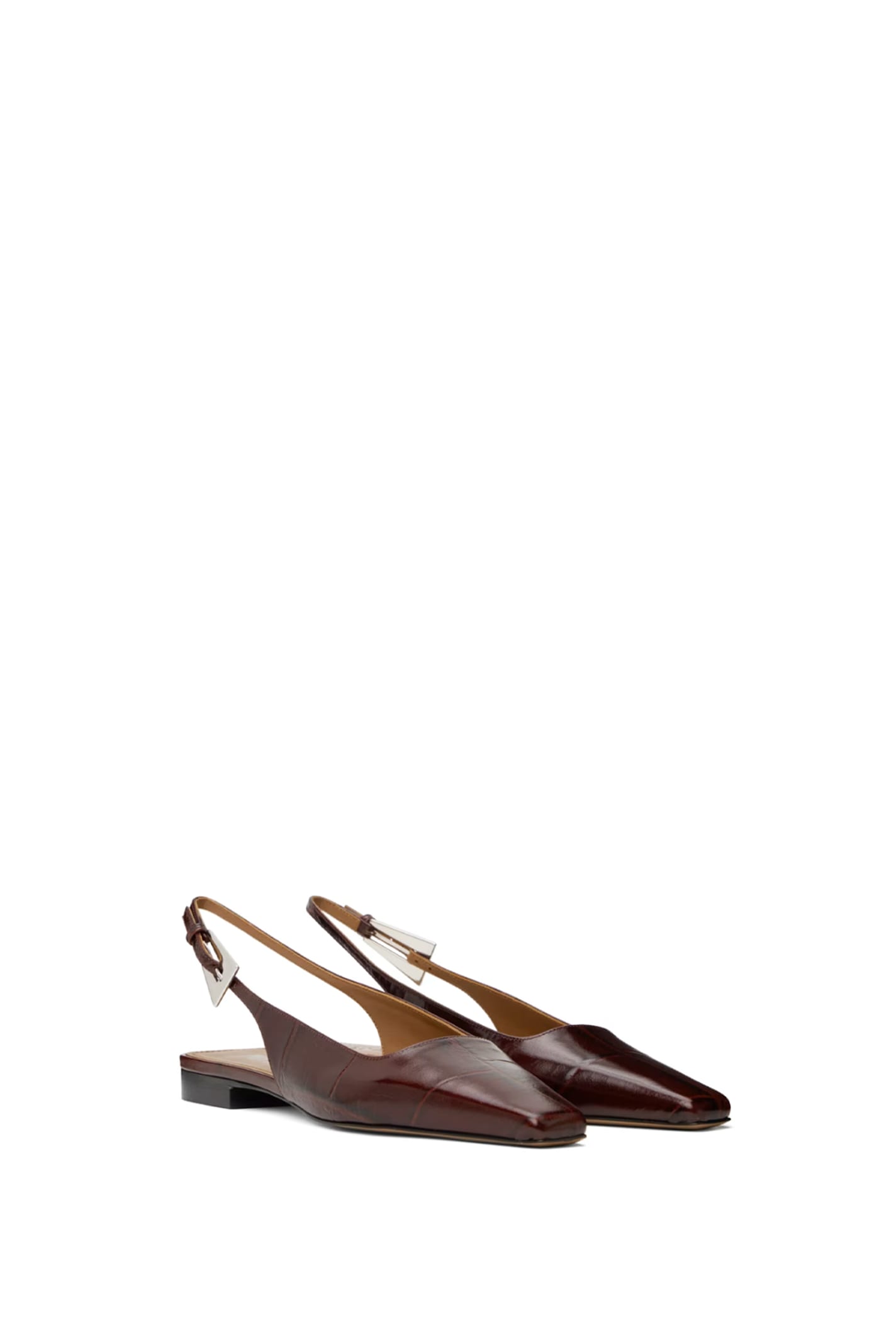 Shop Paris Texas Flat Shoes In Bordeaux