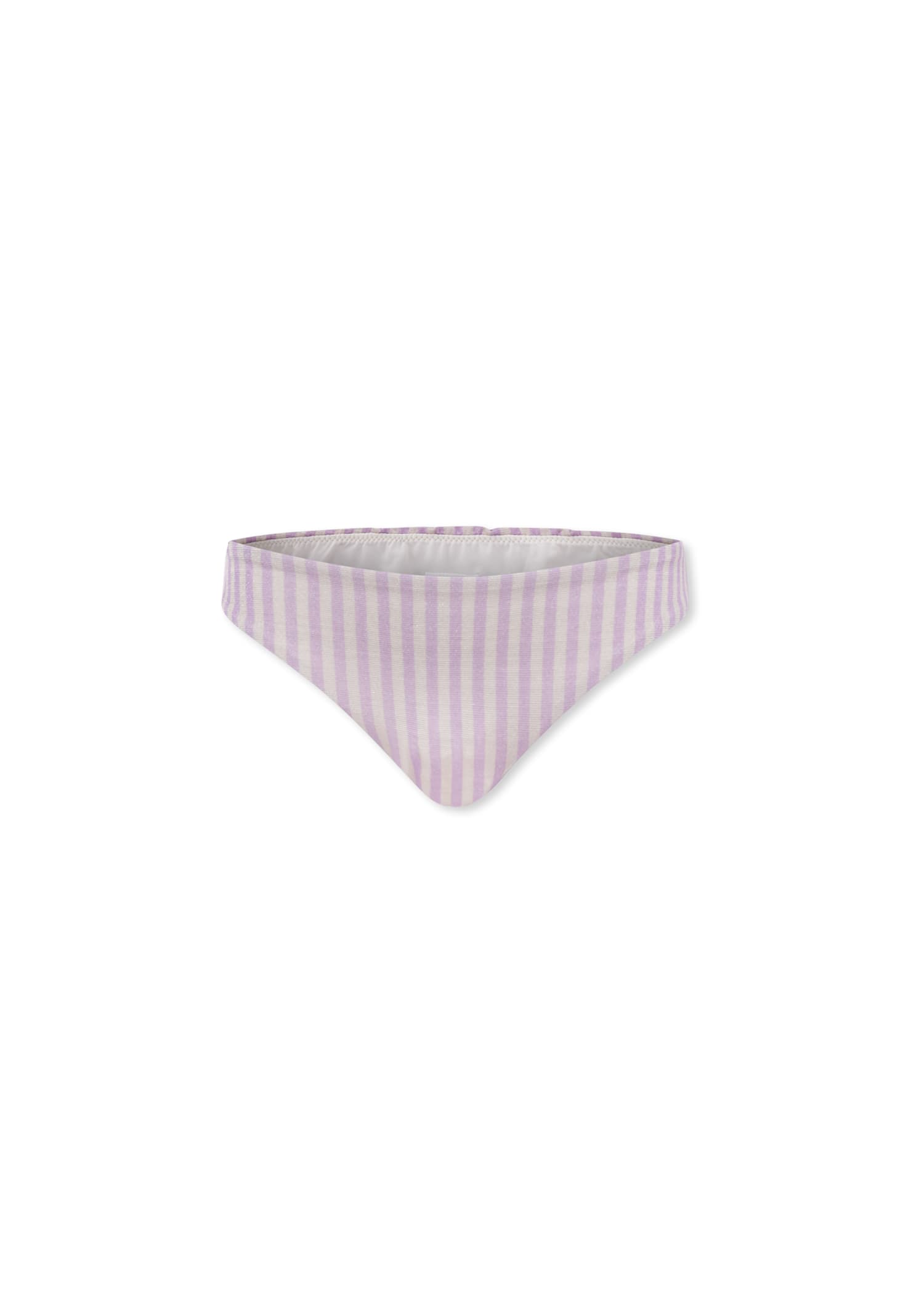 Mc2 Saint Barth Lilac Swim Briefs For Girl With Bow In Purple