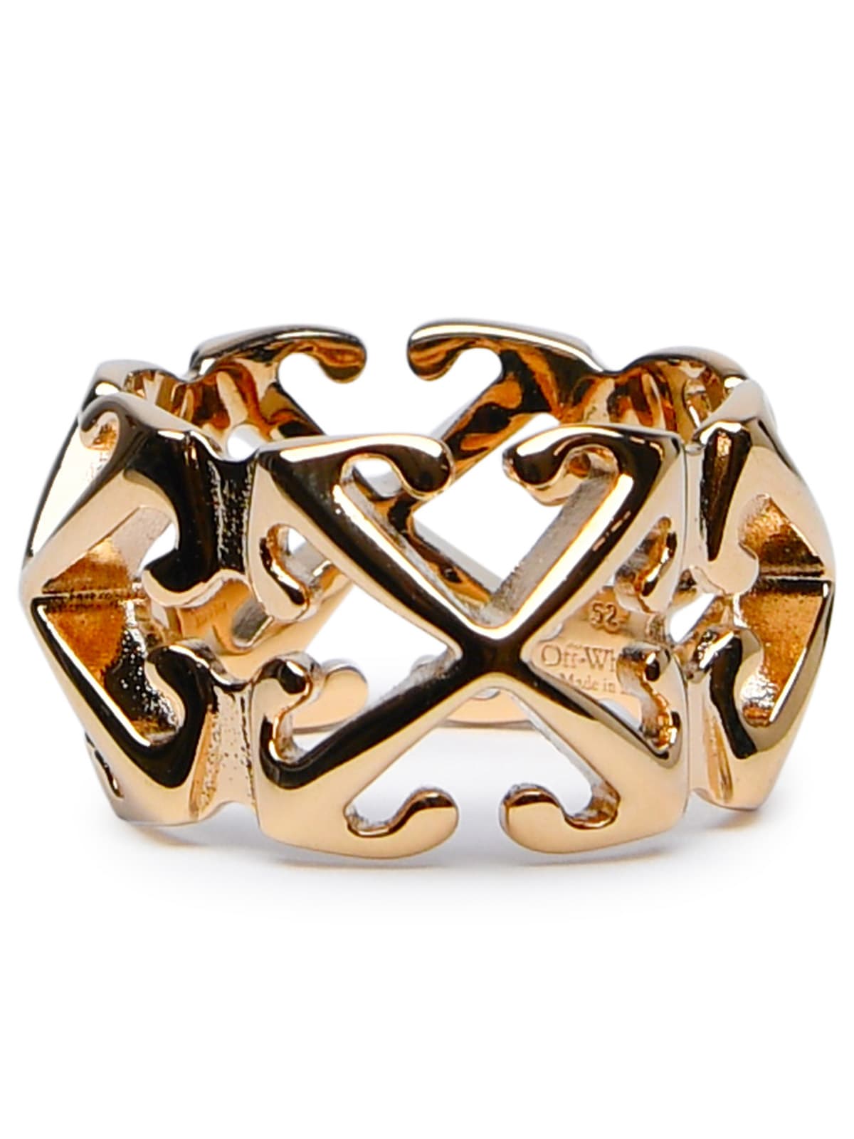Shop Off-white Multi Arrow Gold Brass Ring