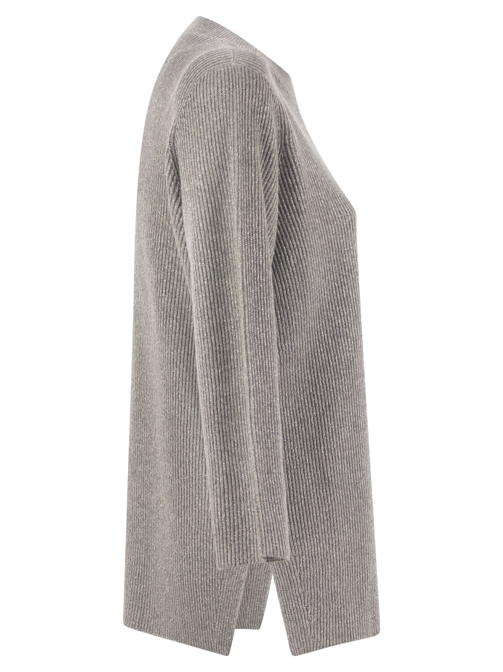 Shop Fabiana Filippi Crew-neck Sweater With Lurex