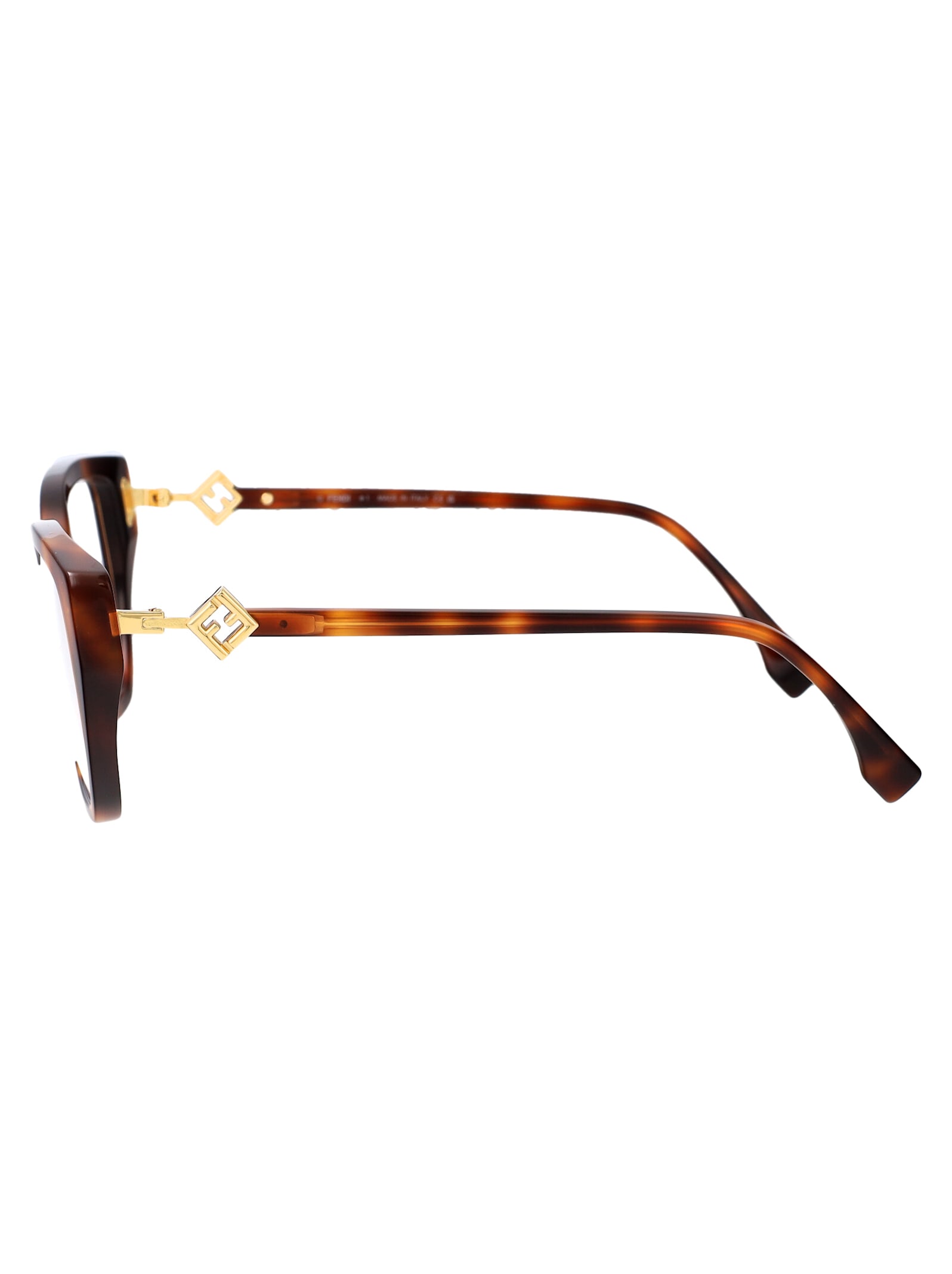 Shop Fendi Ff Diamonds Glasses In Havana