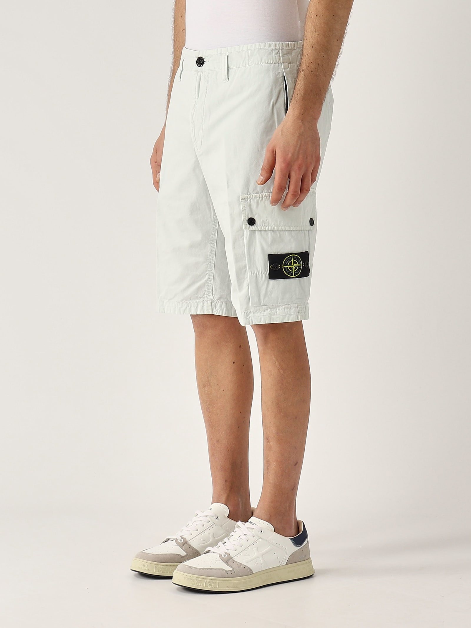 Stone Island Bermuda Regular Bermuda In White