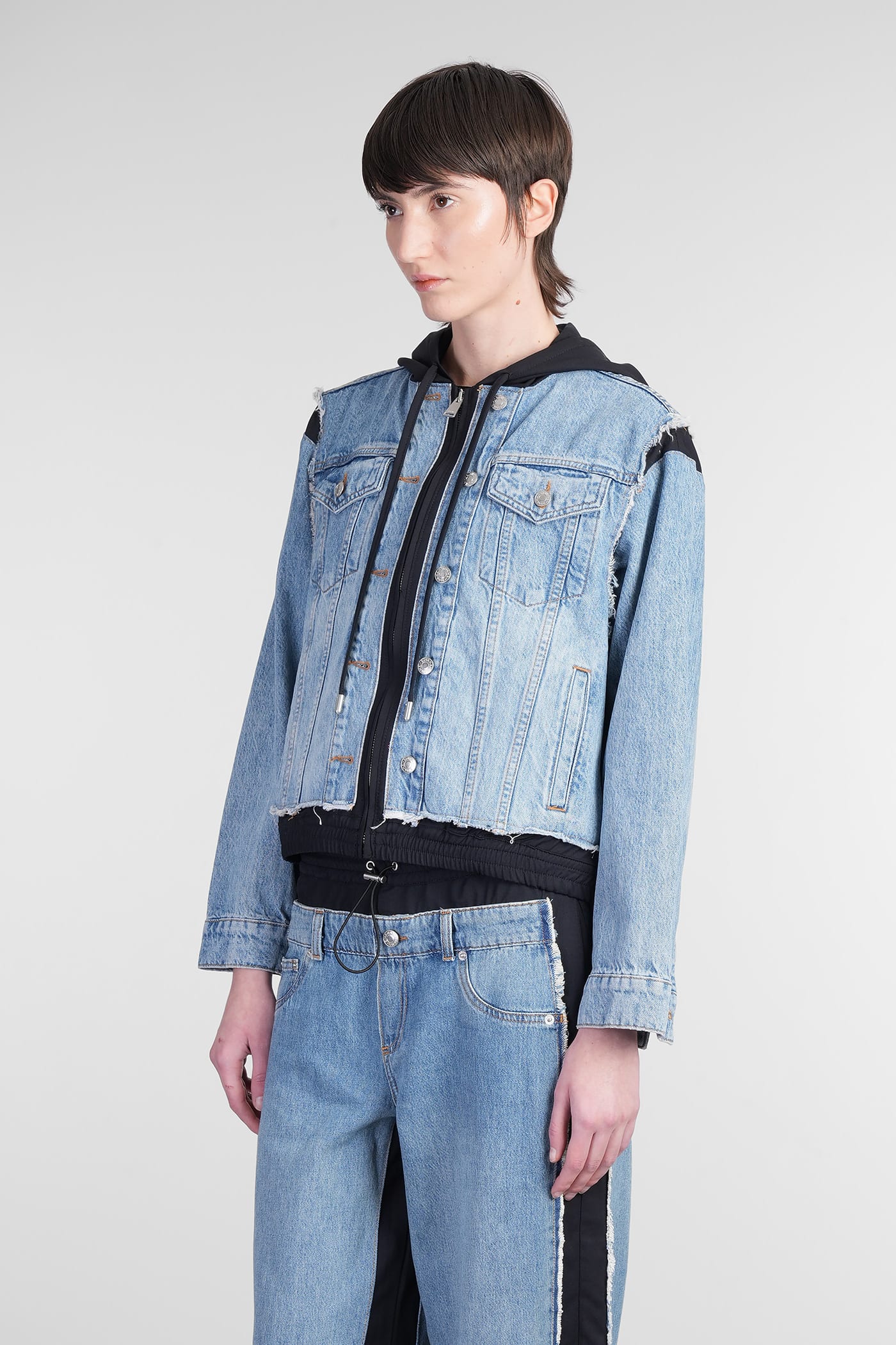 Simkhai Austin Denim Jackets In Blue Denim In Blue