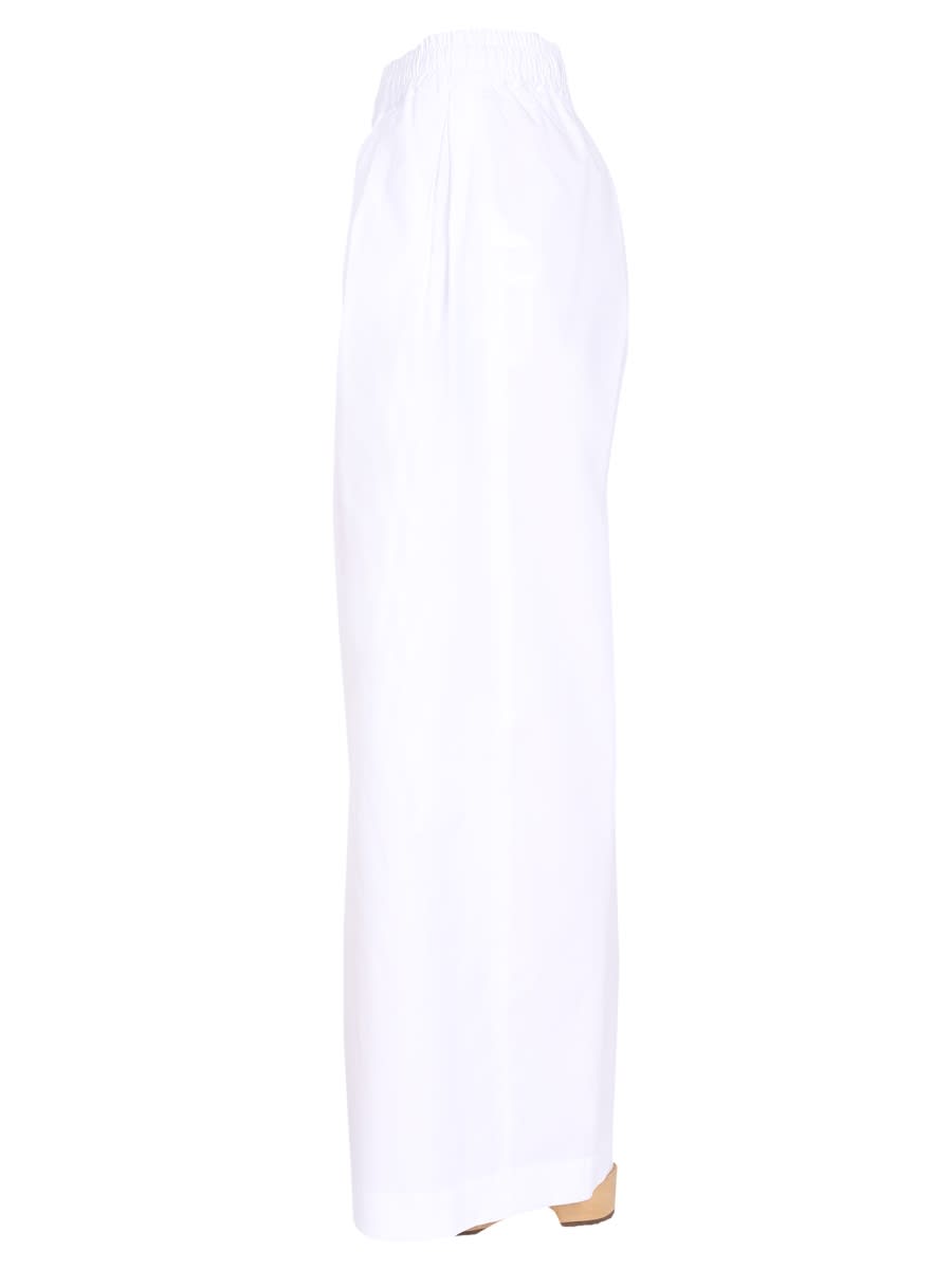 Shop Aspesi Wide Leg Trousers In White