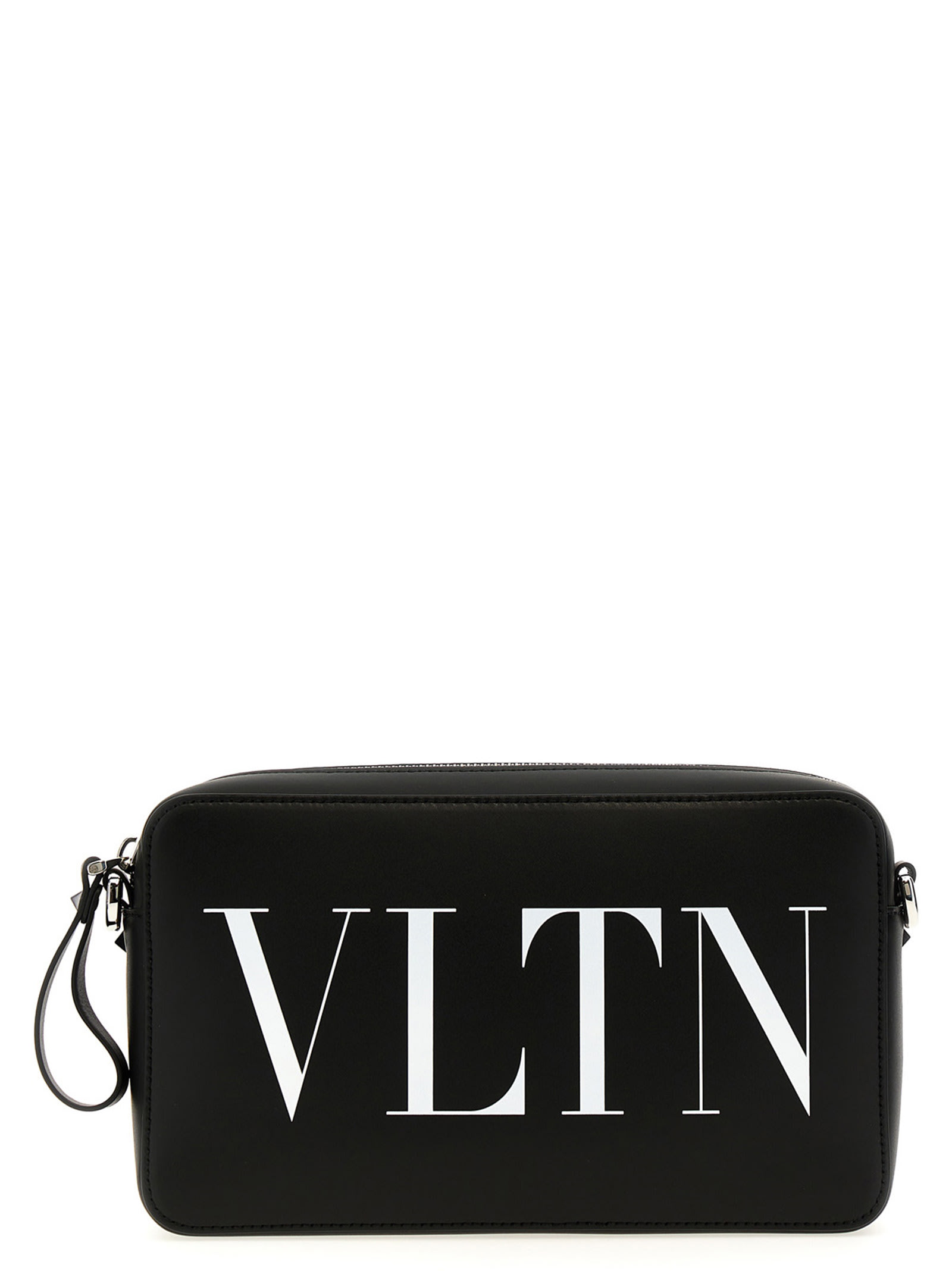 Valentino Garavani Vltn Shoulder Bag In White/black