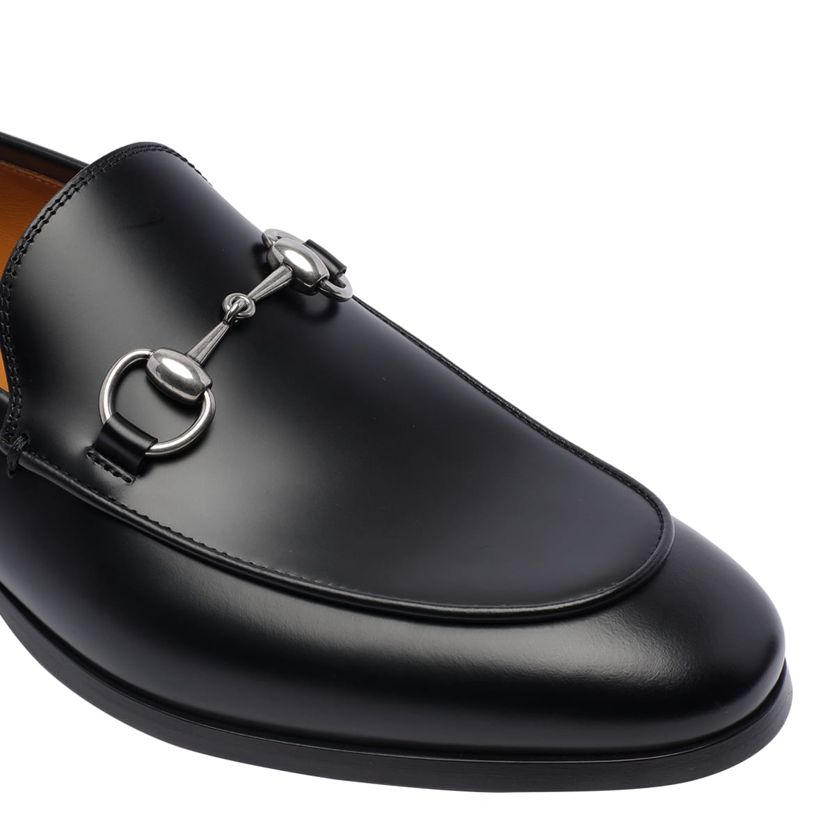 Shop Gucci Horsebit Loafers In Black